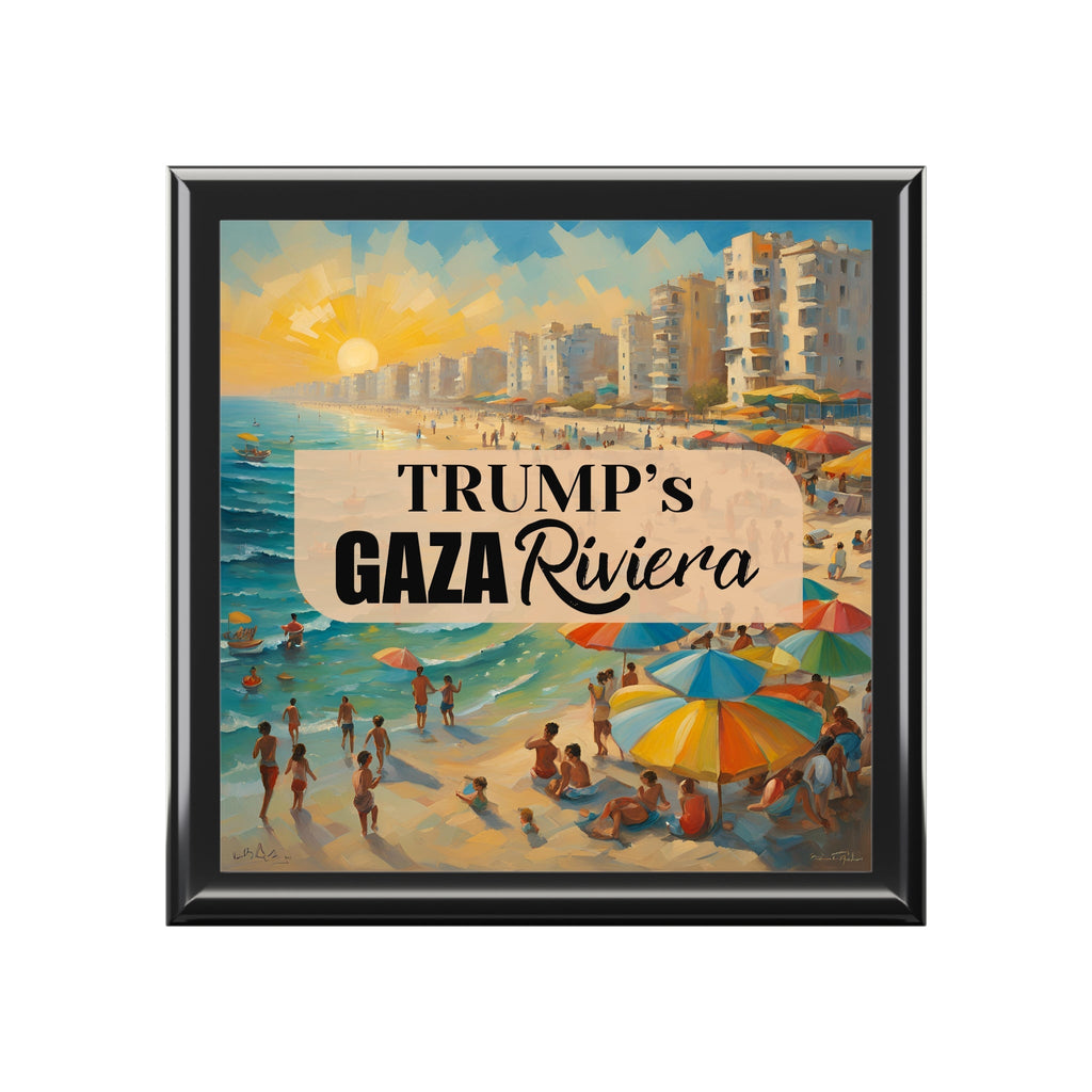 Trump’s Gaza Riviera Seaside Jewelry Box - Decor, Bedroom, Jewelry Boxes - EpiAl's Shop
