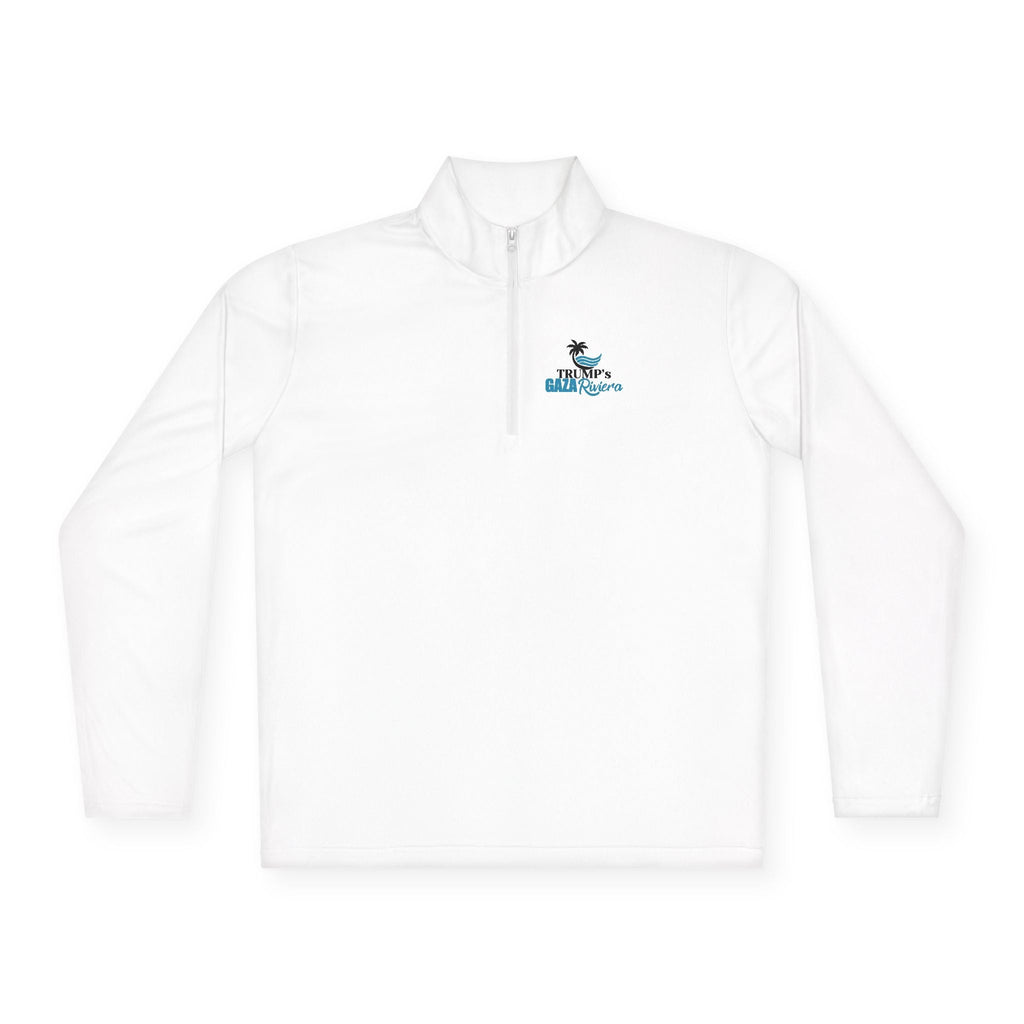 Trump's Gaza Riviera Unisex Quarter - Zip Pullover - Clothing, T-shirts, Long - Sleeve - EpiAl's Shop