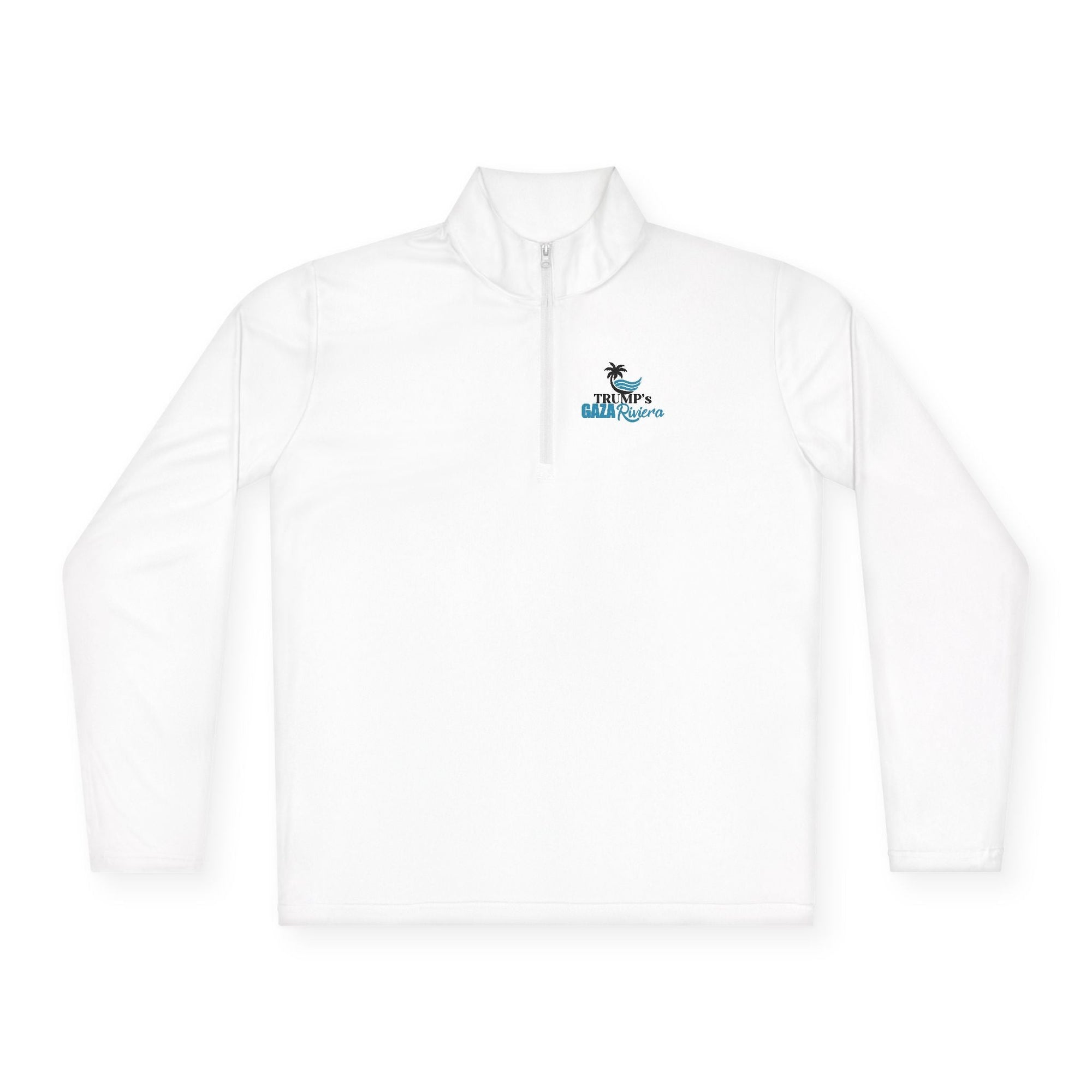Trump's Gaza Riviera Unisex Quarter - Zip Pullover - Clothing, T-shirts, Long - Sleeve - EpiAl's Shop