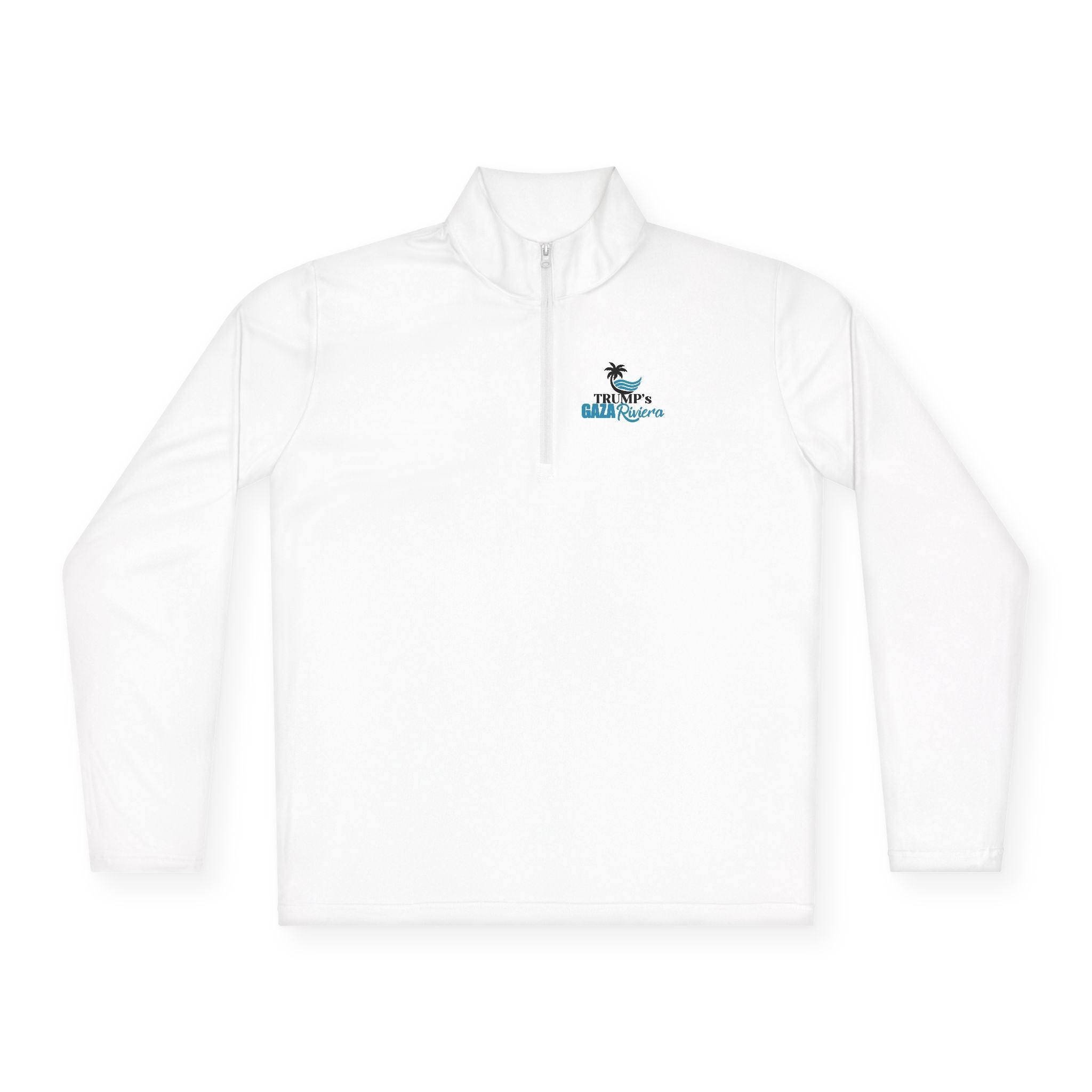 Trump's Gaza Riviera Unisex Quarter - Zip Pullover - Clothing, T-shirts, Long - Sleeve - EpiAl's Shop