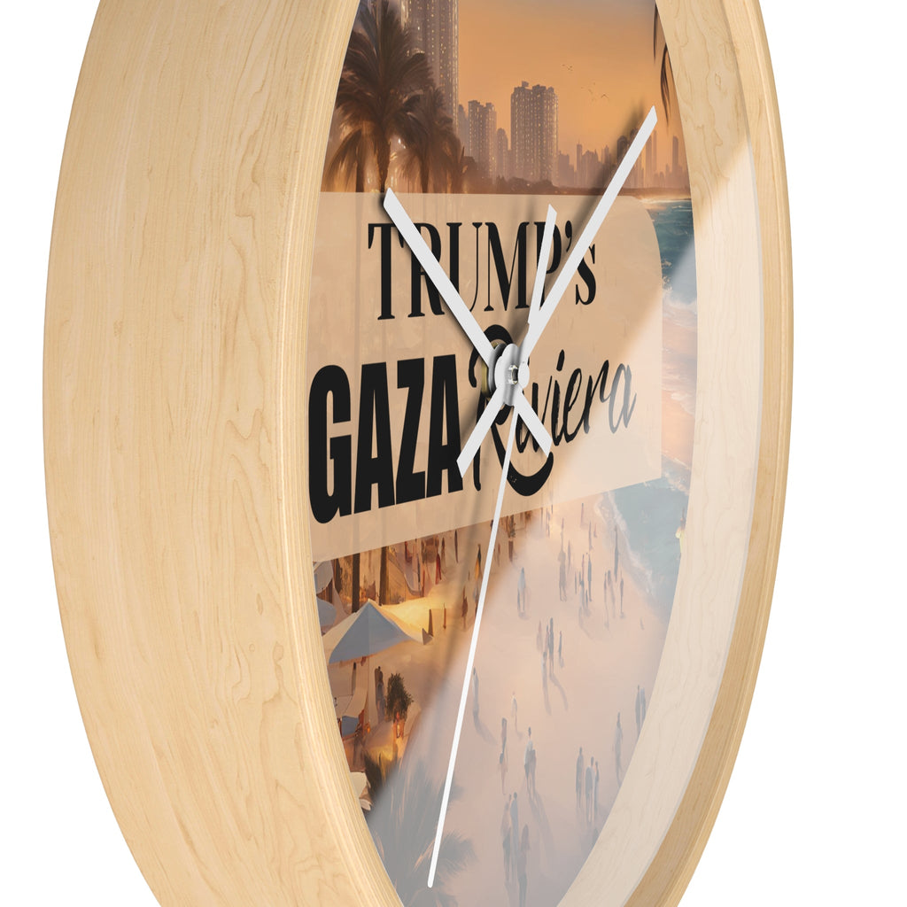 Trump's Gaza Riviera Wall Clock - Decor, Home, Wall Clocks - EpiAl's Shop