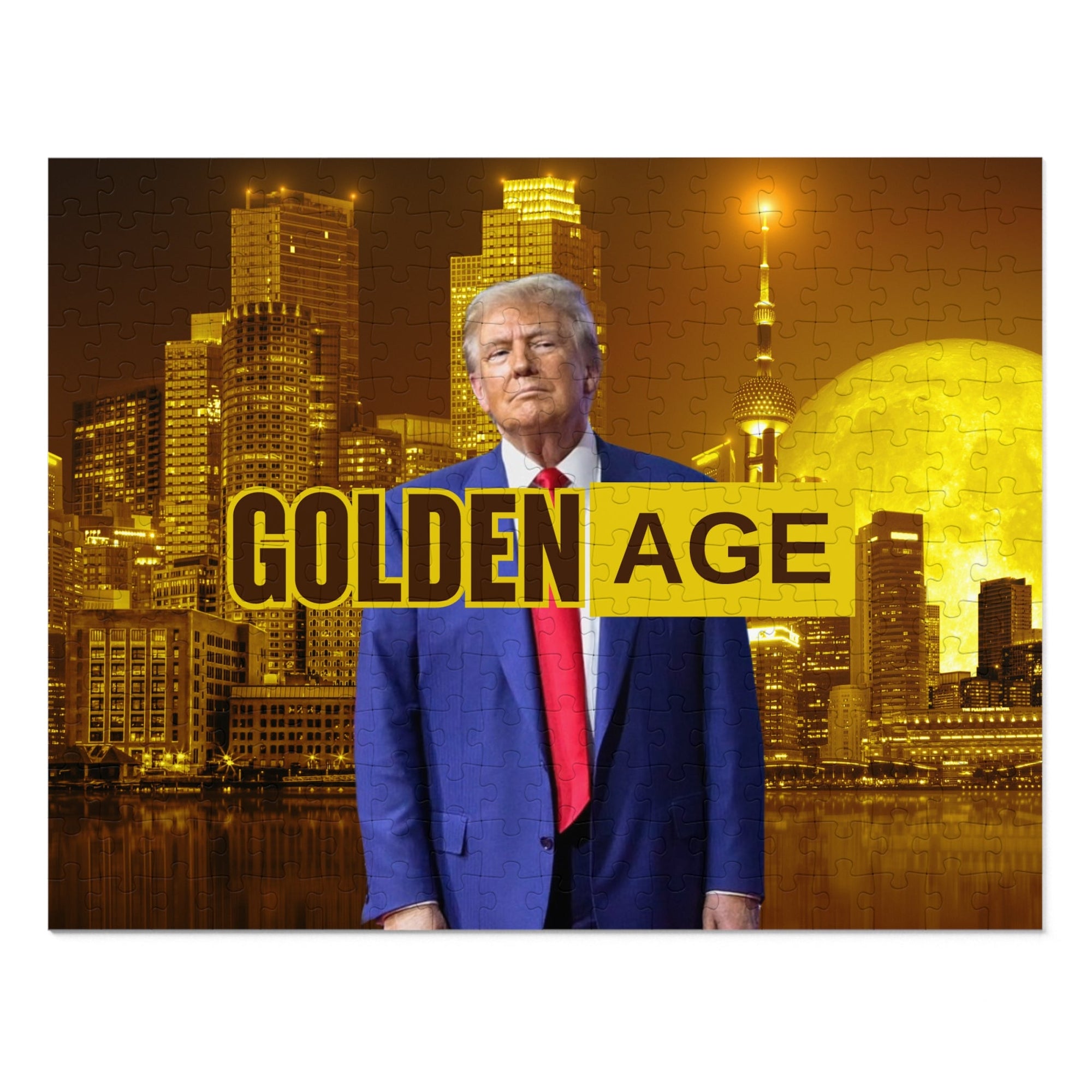 Trump's Golden Age Jigsaw Puzzle with Tin - Toys & Games, Puzzles - EpiAl's Shop
