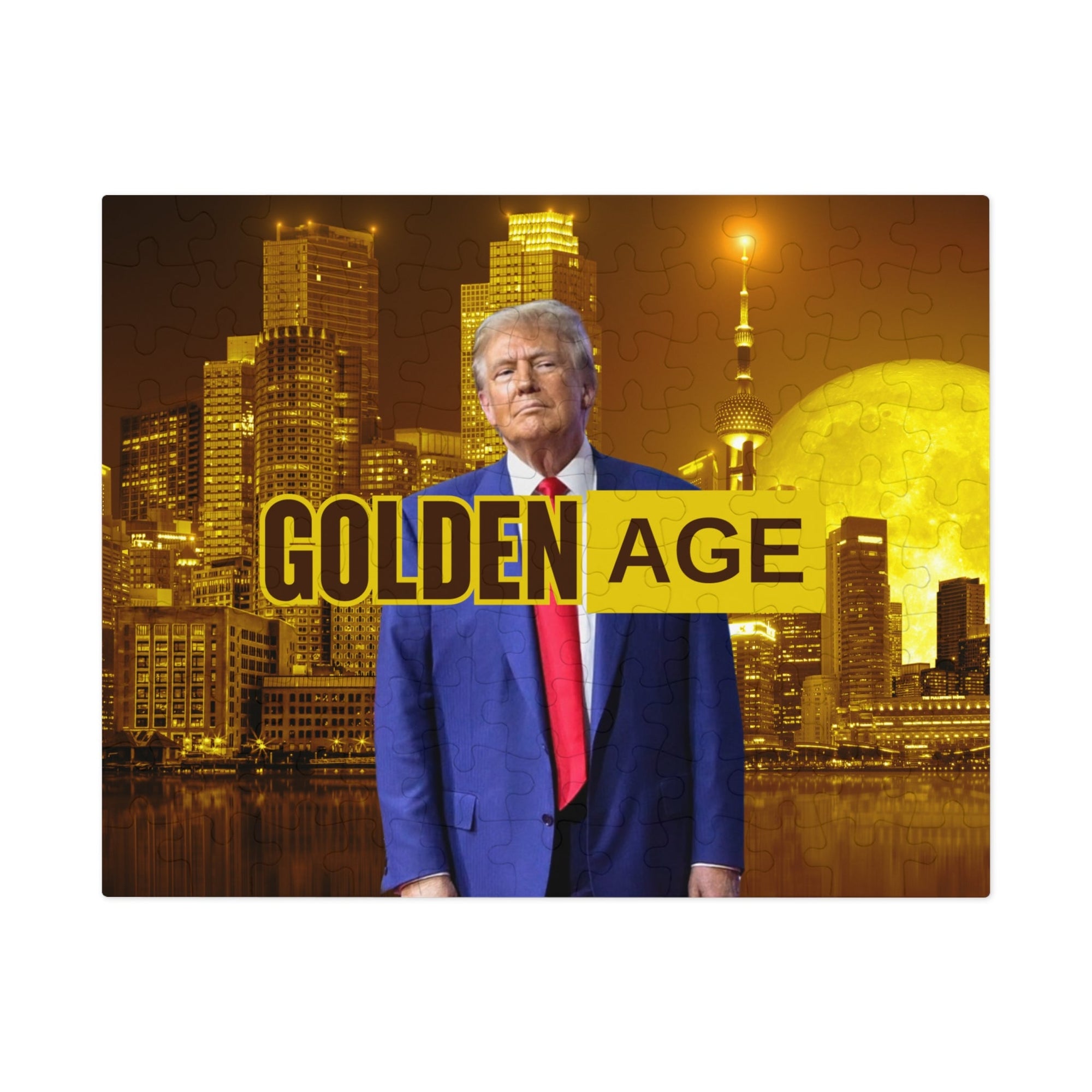 Trump's Golden Age Jigsaw Puzzle with Tin - Toys & Games, Puzzles - EpiAl's Shop