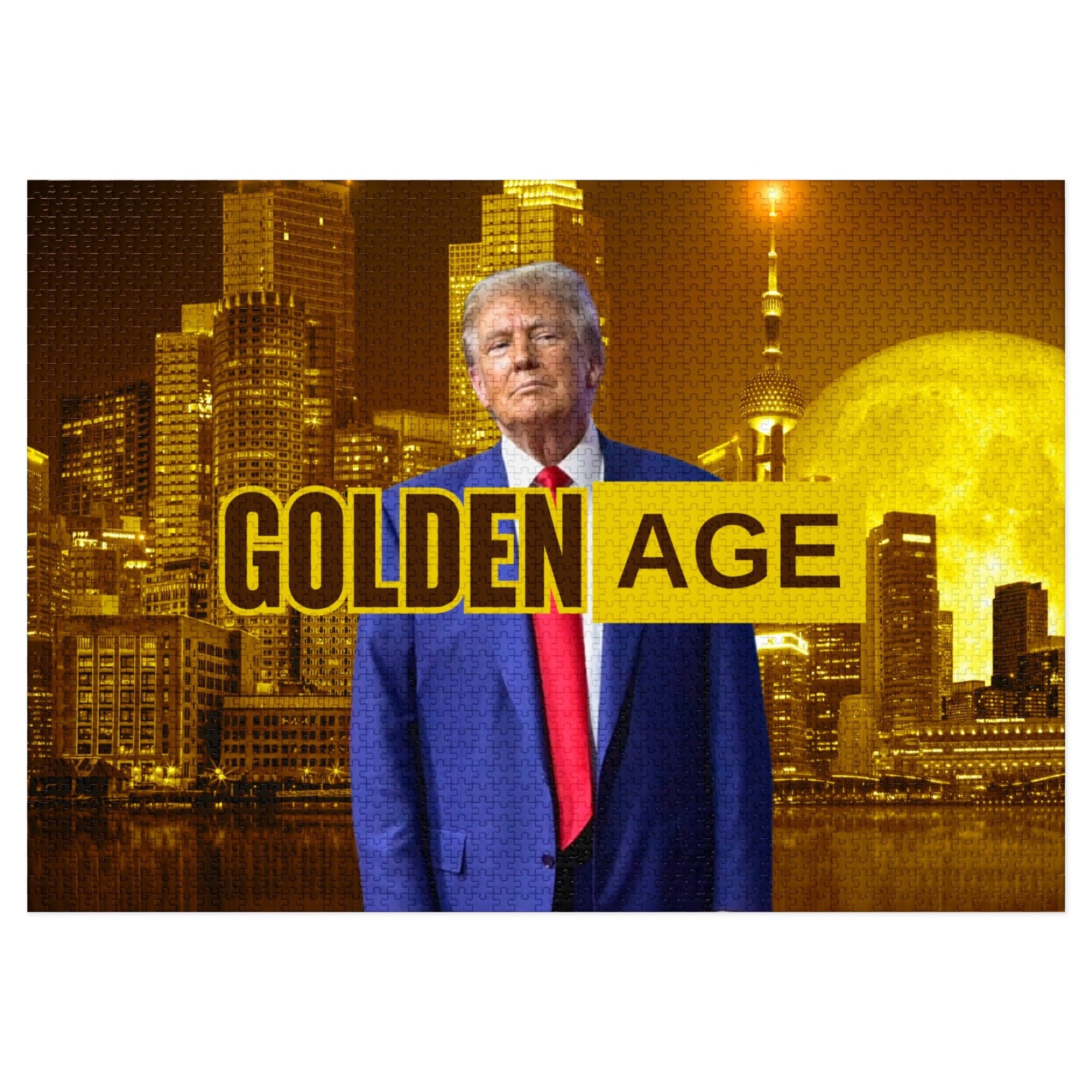 Trump's Golden Age Jigsaw Puzzle with Tin - Toys & Games, Puzzles - EpiAl's Shop
