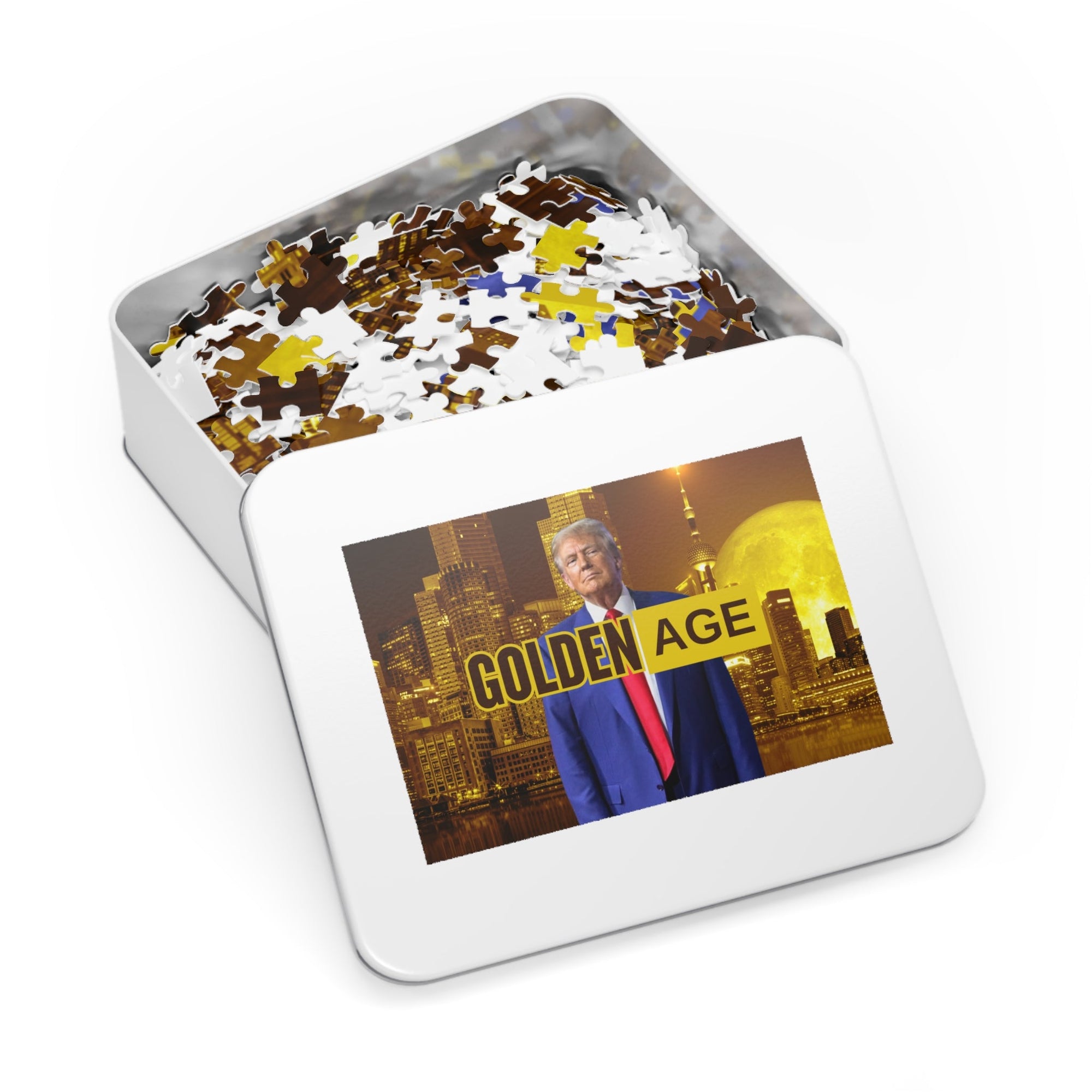 Trump's Golden Age Jigsaw Puzzle with Tin - Toys & Games, Puzzles - EpiAl's Shop