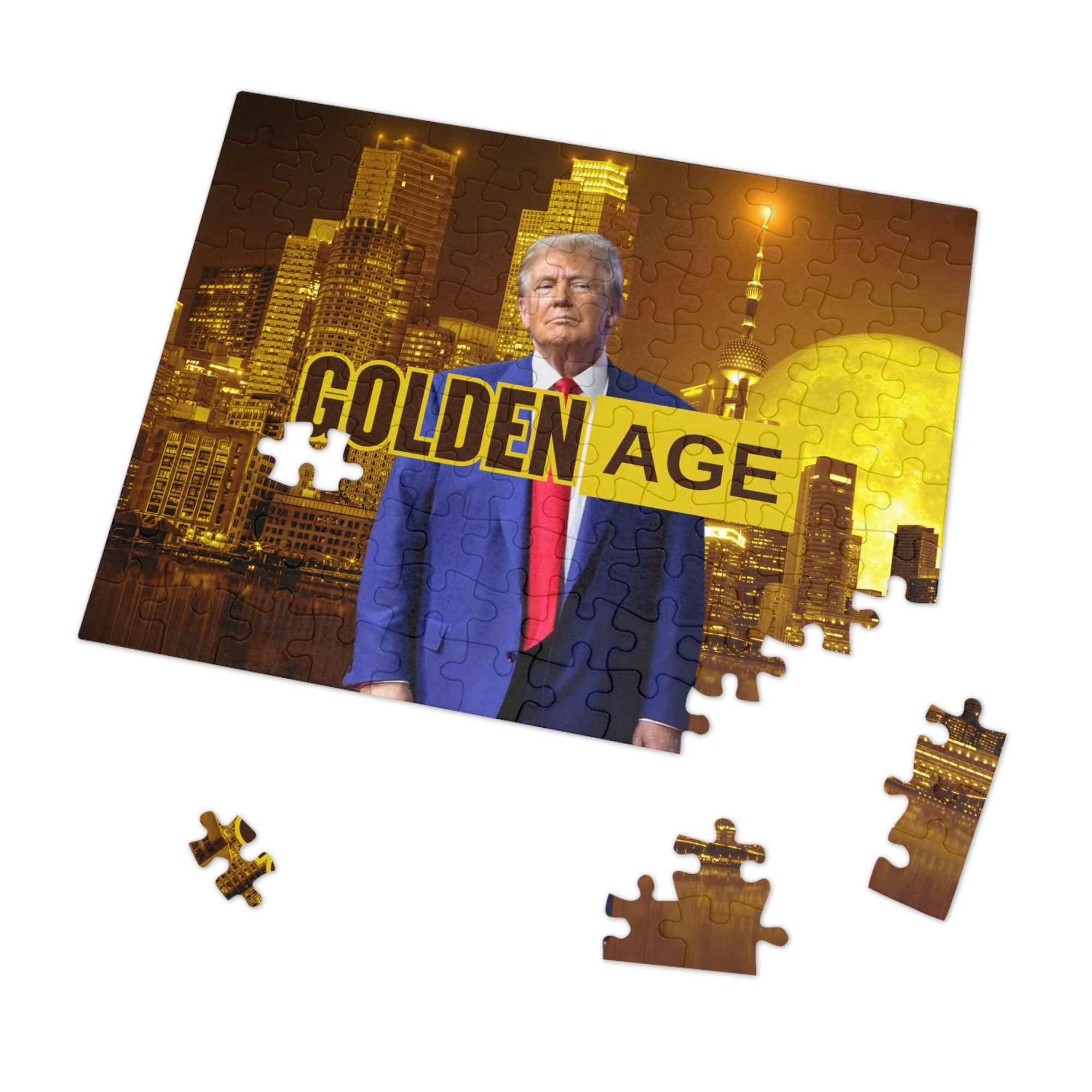 Trump's Golden Age Jigsaw Puzzle with Tin - Toys & Games, Puzzles - EpiAl's Shop