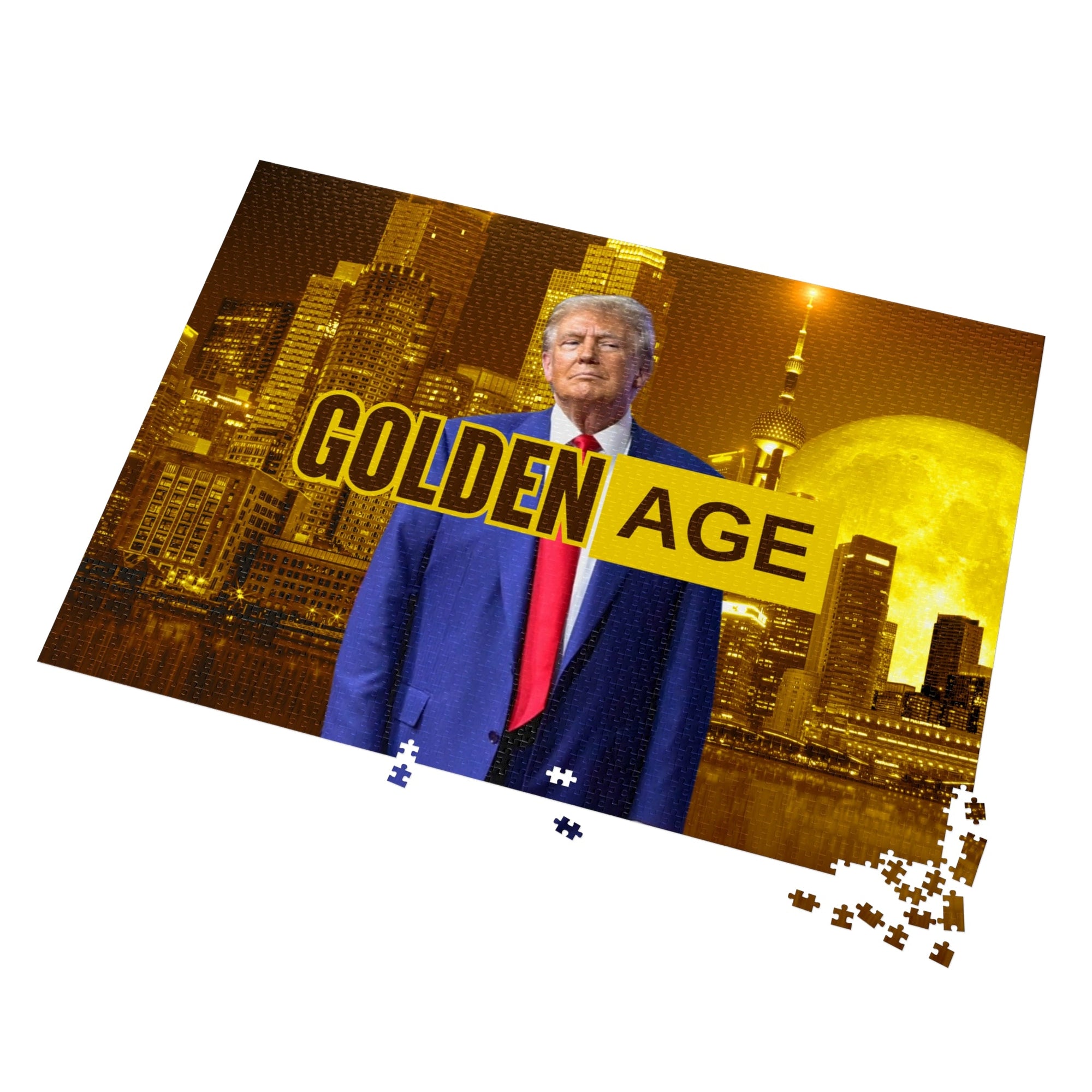 Trump's Golden Age Jigsaw Puzzle with Tin - Toys & Games, Puzzles - EpiAl's Shop