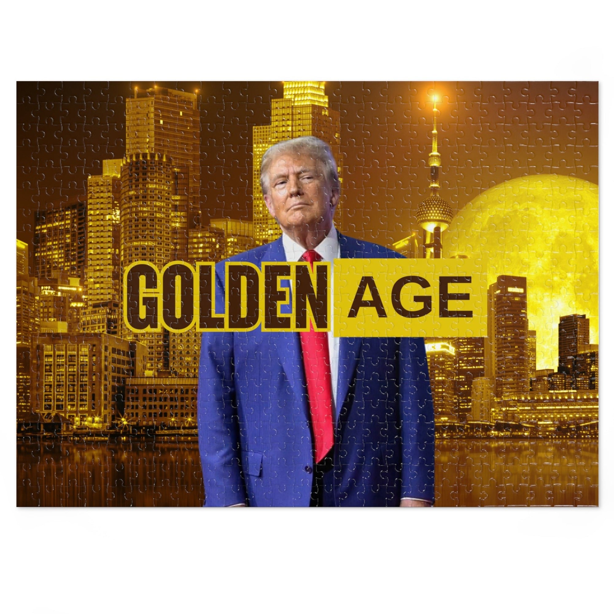 Trump's Golden Age Jigsaw Puzzle with Tin - Toys & Games, Puzzles - EpiAl's Shop