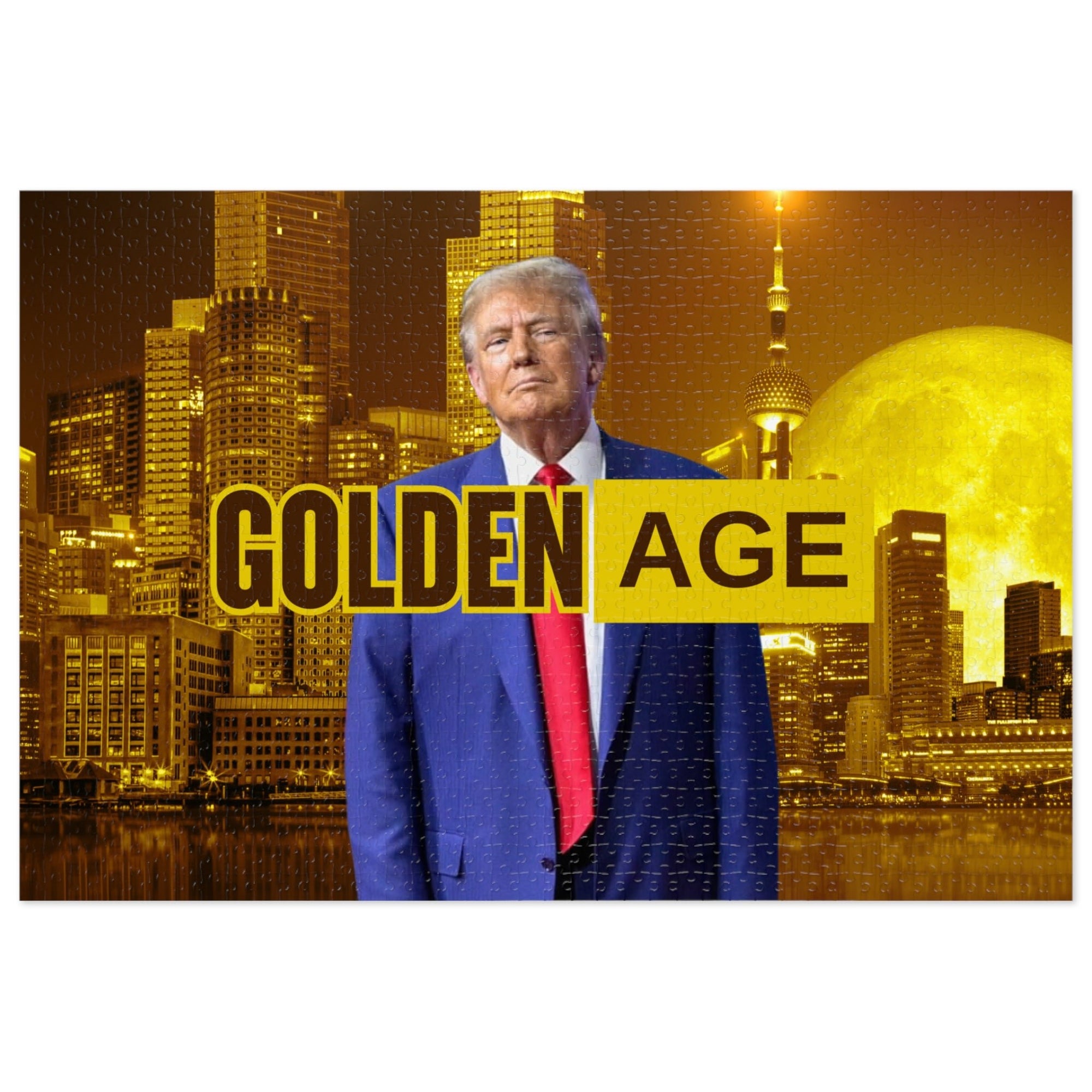 Trump's Golden Age Jigsaw Puzzle with Tin - Toys & Games, Puzzles - EpiAl's Shop