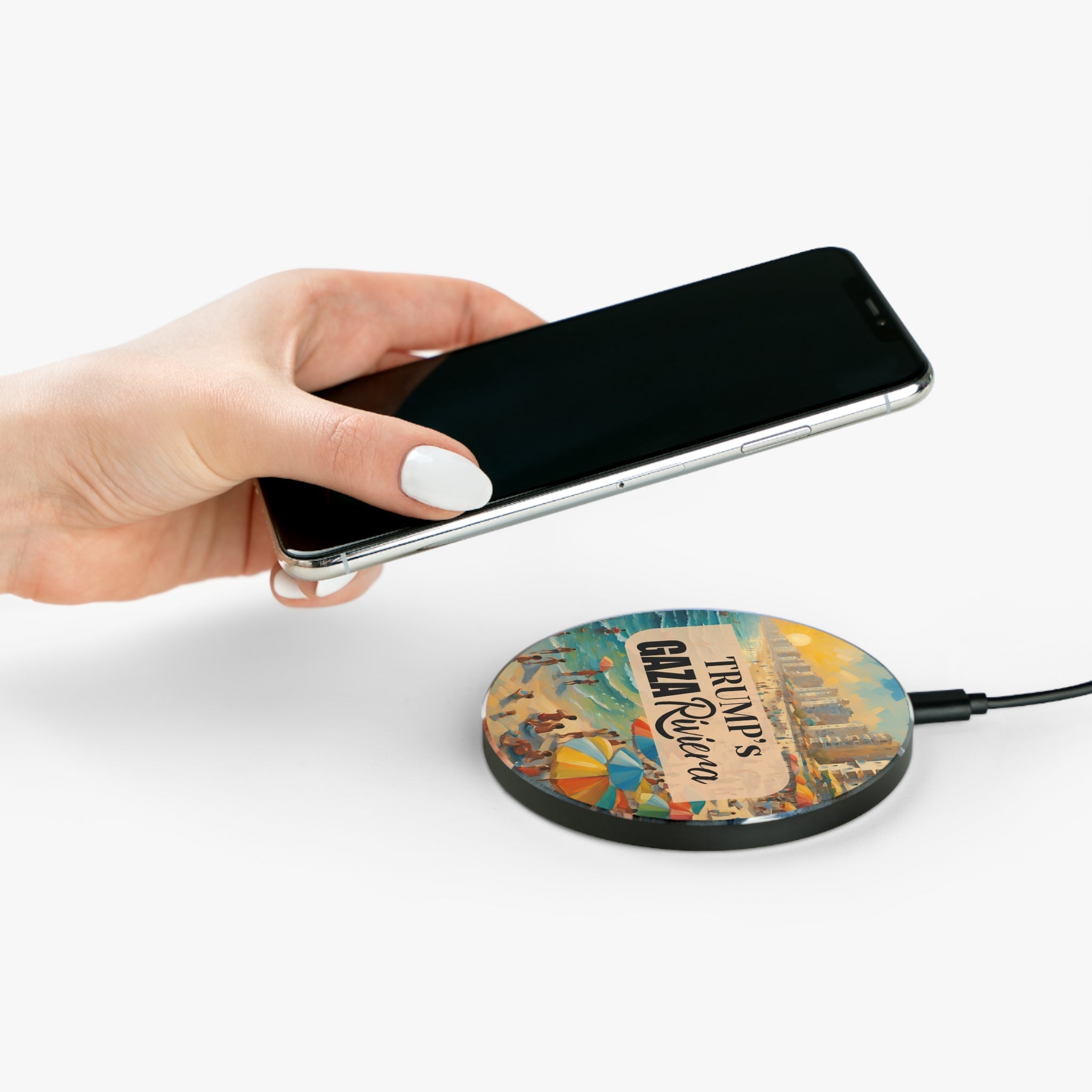 Trump's Seaside Gaza Riviera Wireless Charger - Accessories, Tech, Chargers - EpiAl's Shop
