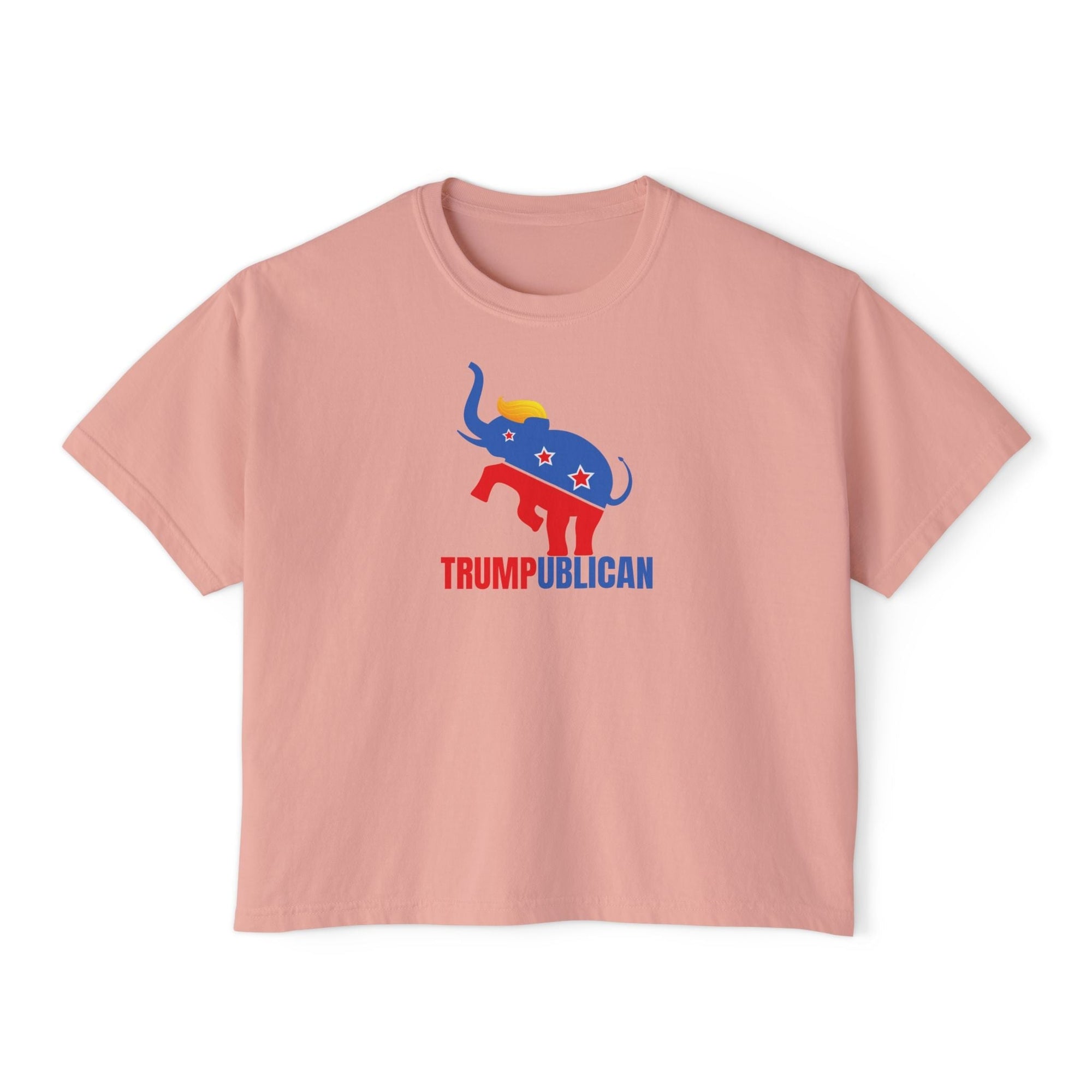 Trumpublican Women's Boxy Tee - Clothing, T-shirts, Crop - EpiAl's Shop