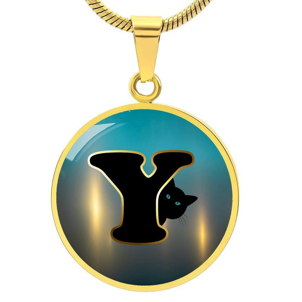 Turquoise Gold Y Necklace - Jewelry - Epileptic Al’s Shop