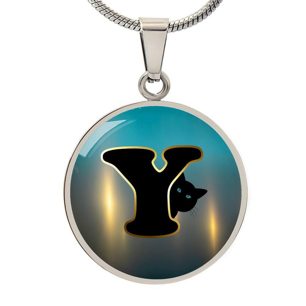 Turquoise Gold Y Necklace - Jewelry - Epileptic Al’s Shop
