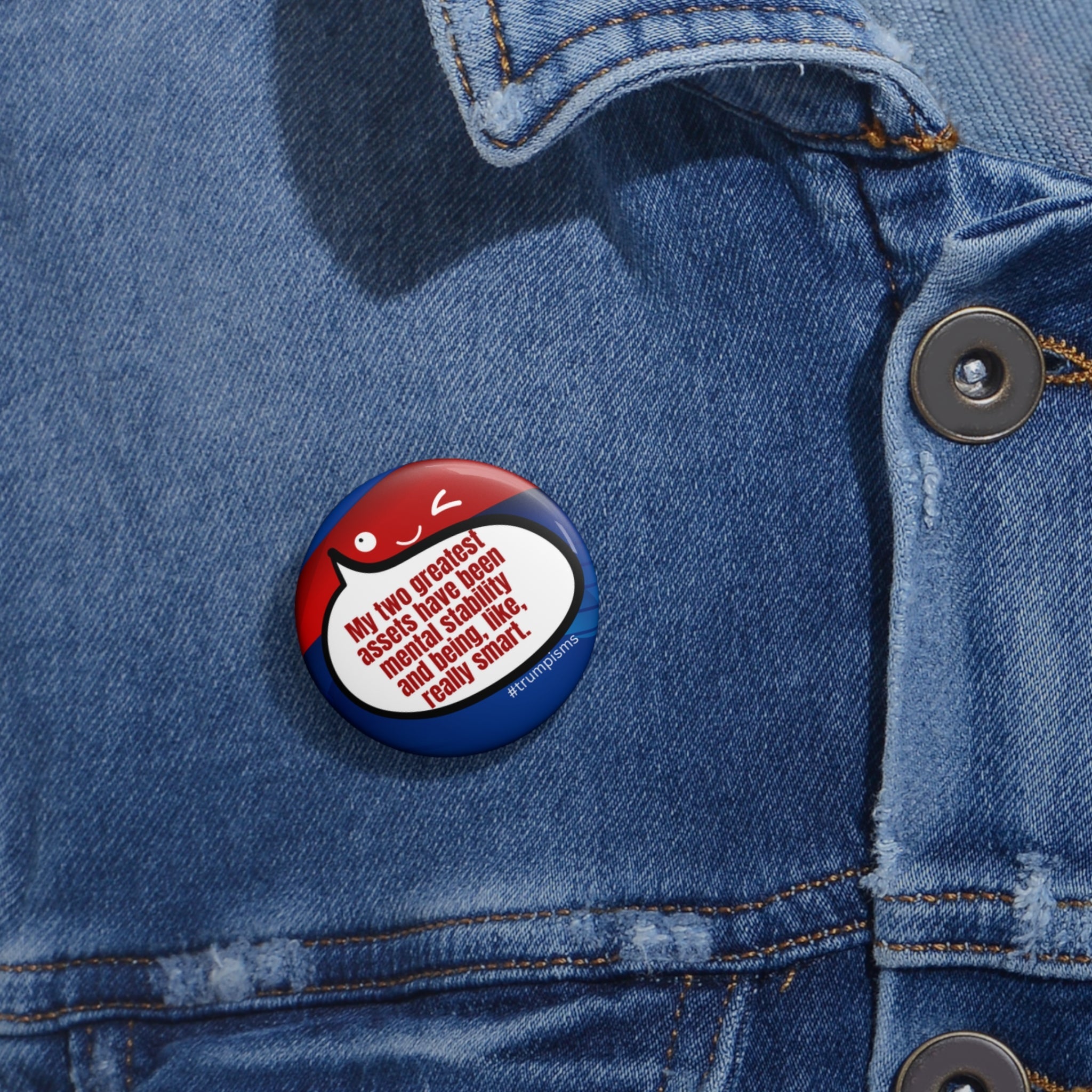Two Greatest Assets: Trumpisms Pin Buttons - Collectibles, Pinback Buttons - EpiAl's Shop