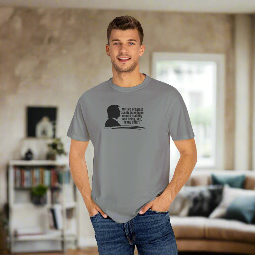 Two Greatest Assets: Trumpisms Unisex Garment - Dyed T-shirt - Clothing, T-shirts - EpiAl's Shop