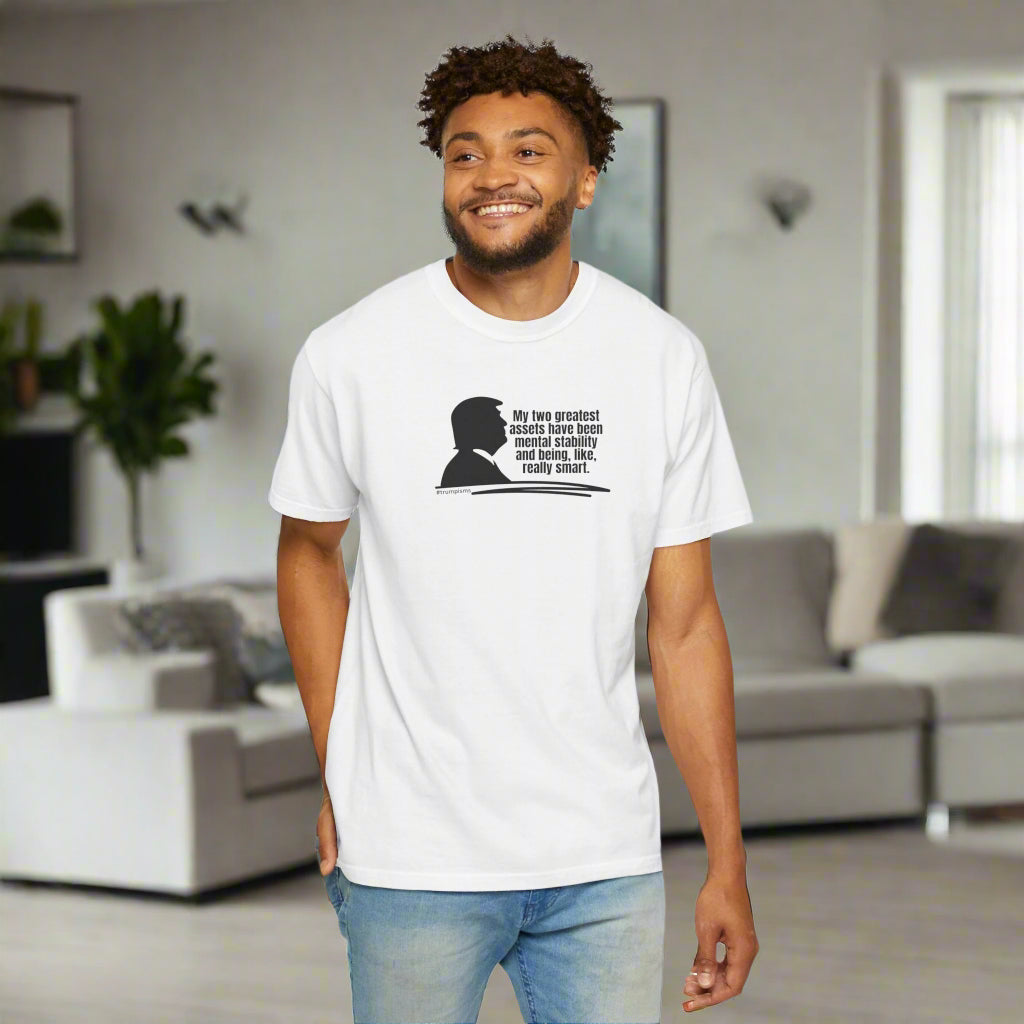 Two Greatest Assets: Trumpisms Unisex Garment - Dyed T-shirt - Clothing, T-shirts - EpiAl's Shop