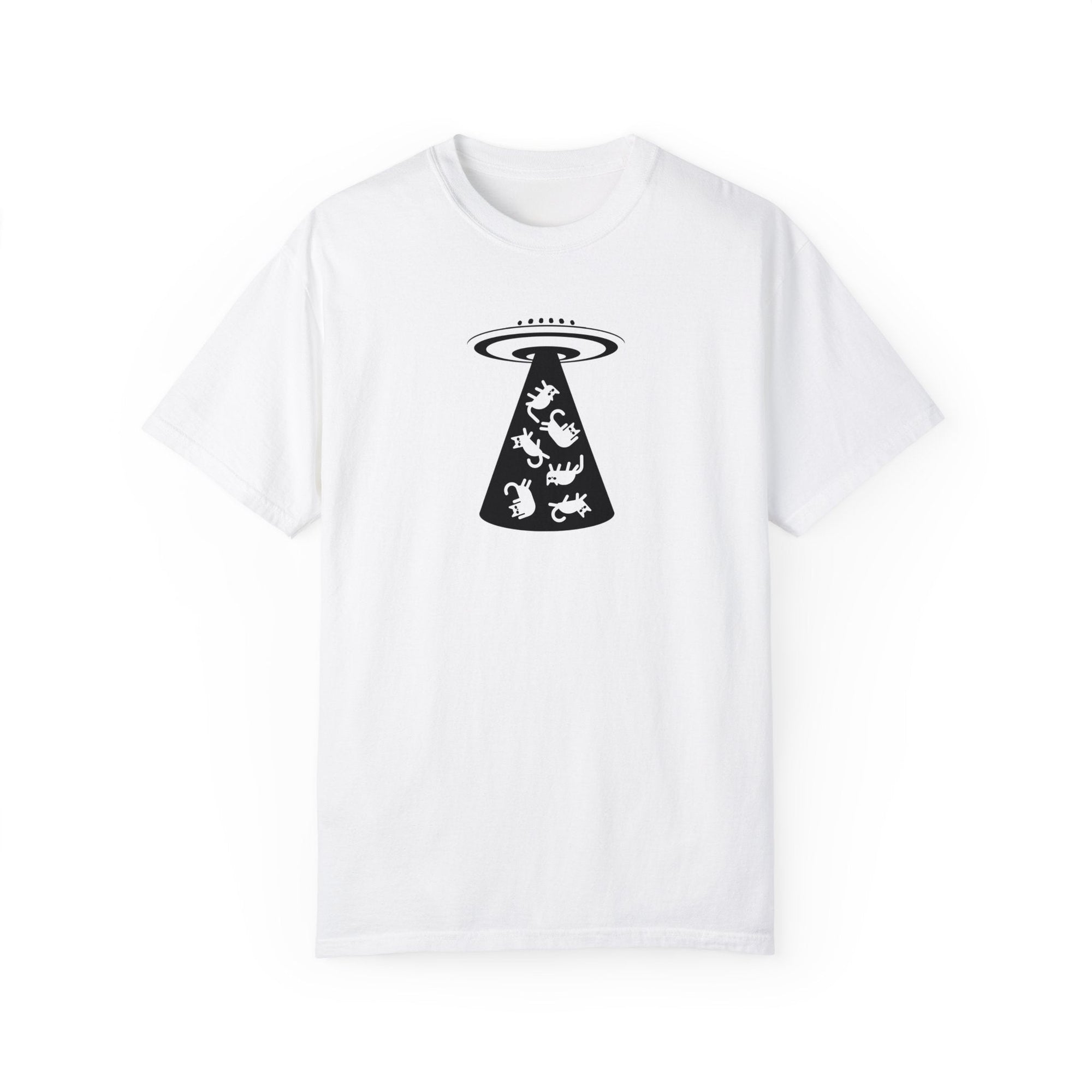 UFO Cat Unisex Garment - Dyed T - shirt - T - Shirt - Epileptic Al’s Shop