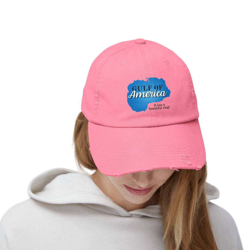 Unisex Distressed Cap - American Gulf: A Beautiful Ring - Hats, Baseball & Trucker - EpiAl's Shop