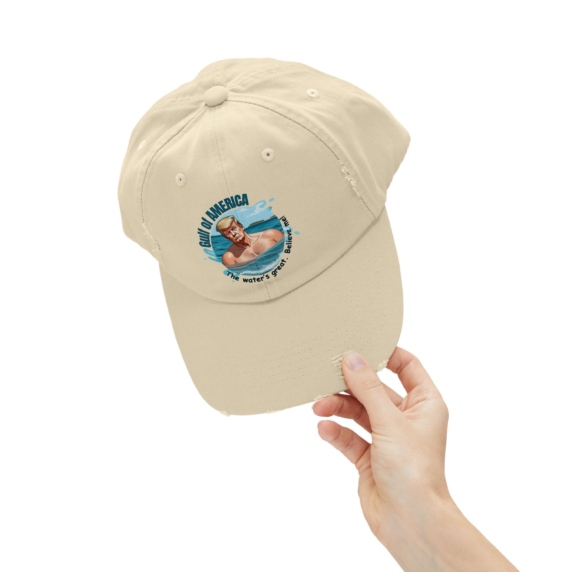 Unisex Distressed Cap - American Gulf Beach Hat - Hats, Baseball & Trucker - EpiAl's Shop