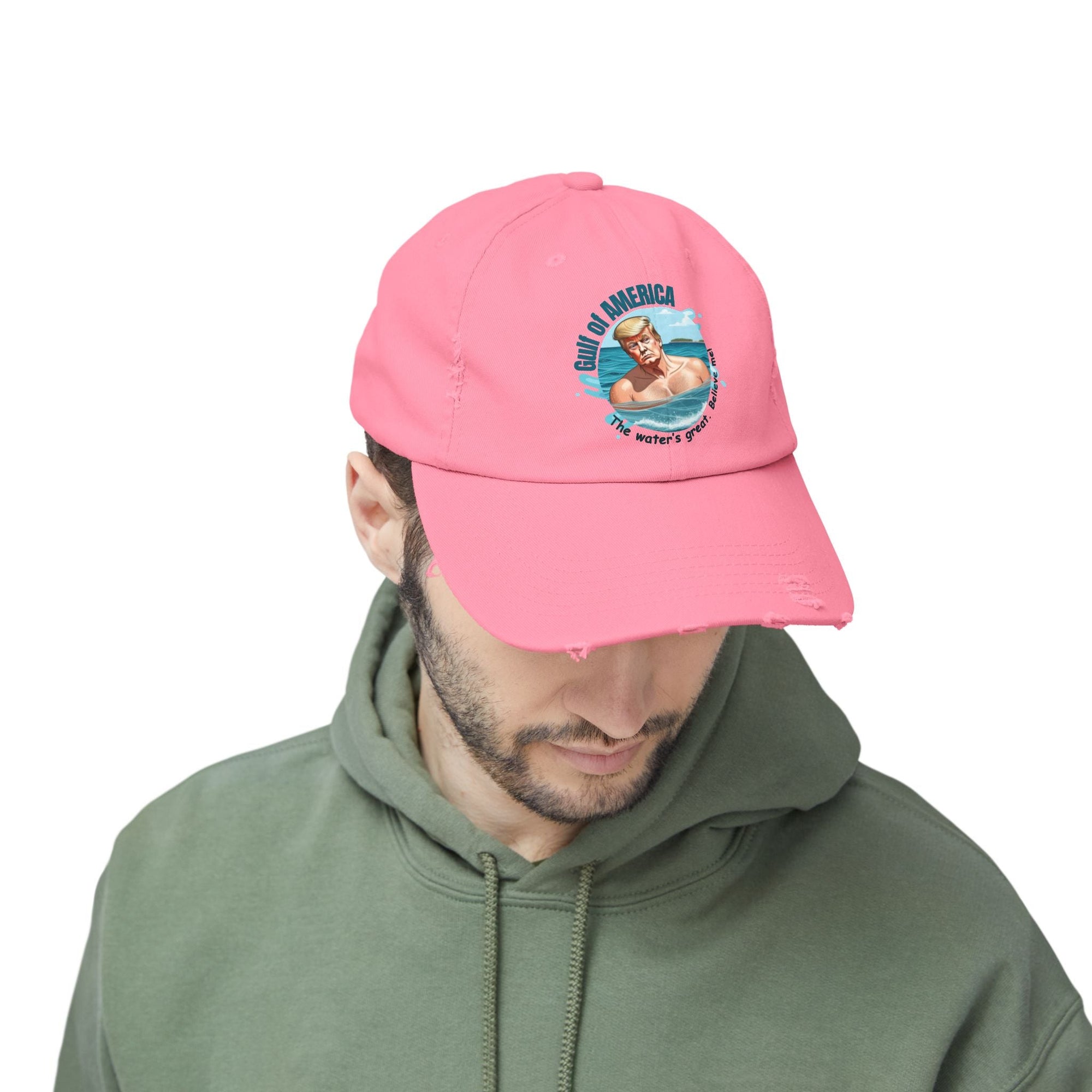 Unisex Distressed Cap - American Gulf Beach Hat - Hats, Baseball & Trucker - EpiAl's Shop