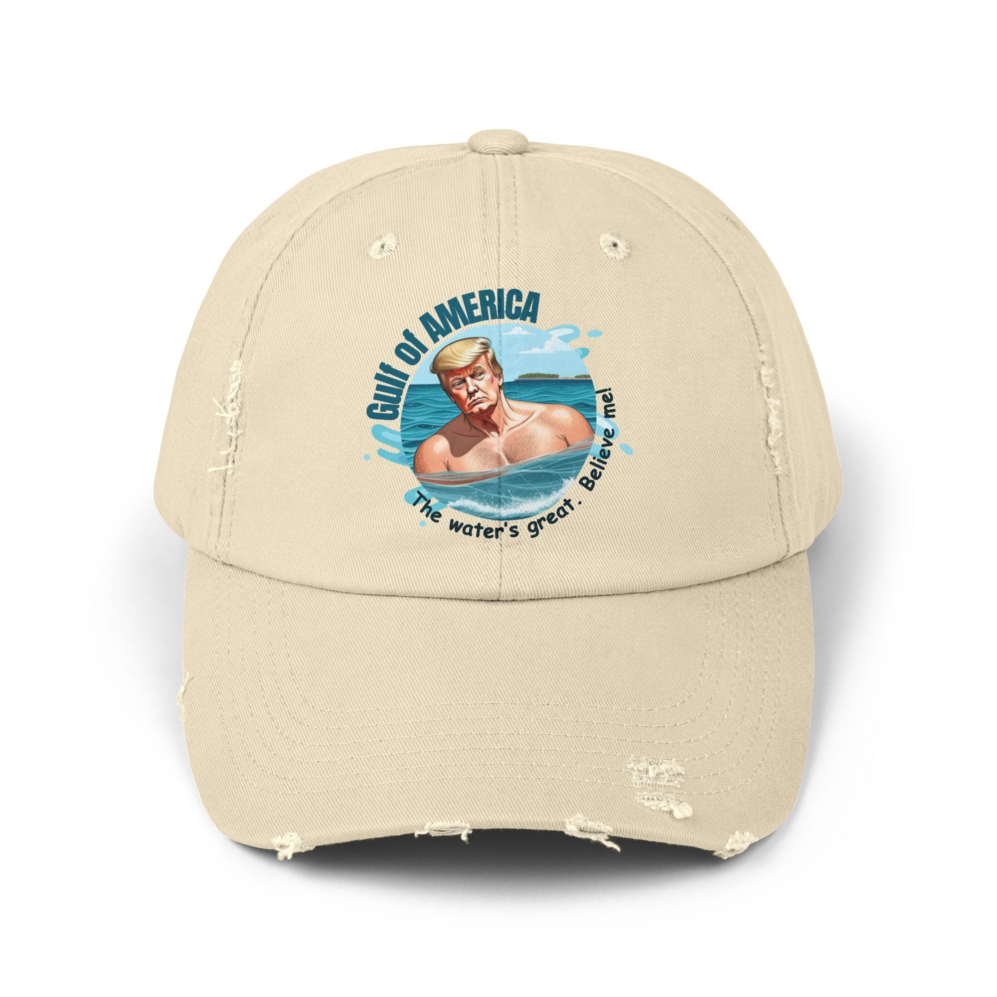Unisex Distressed Cap - American Gulf Beach Hat - Hats, Baseball & Trucker - EpiAl's Shop