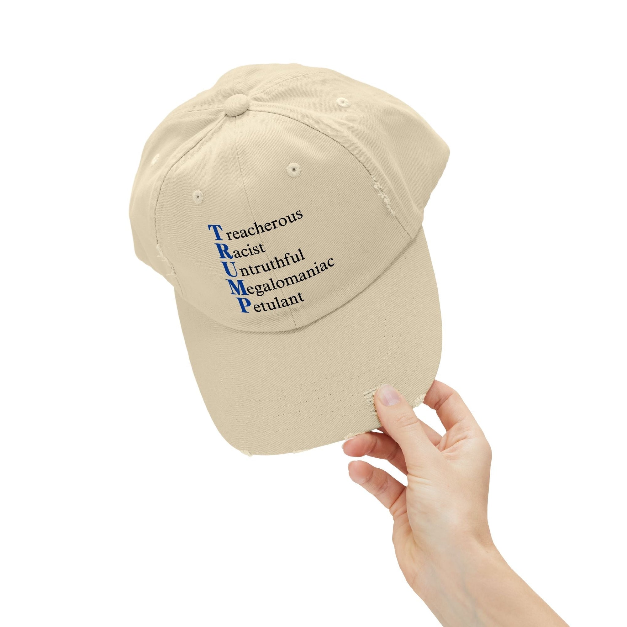 Unisex Distressed Cap - Anti - Trump Hat - Hats, Baseball & Trucker - EpiAl's Shop