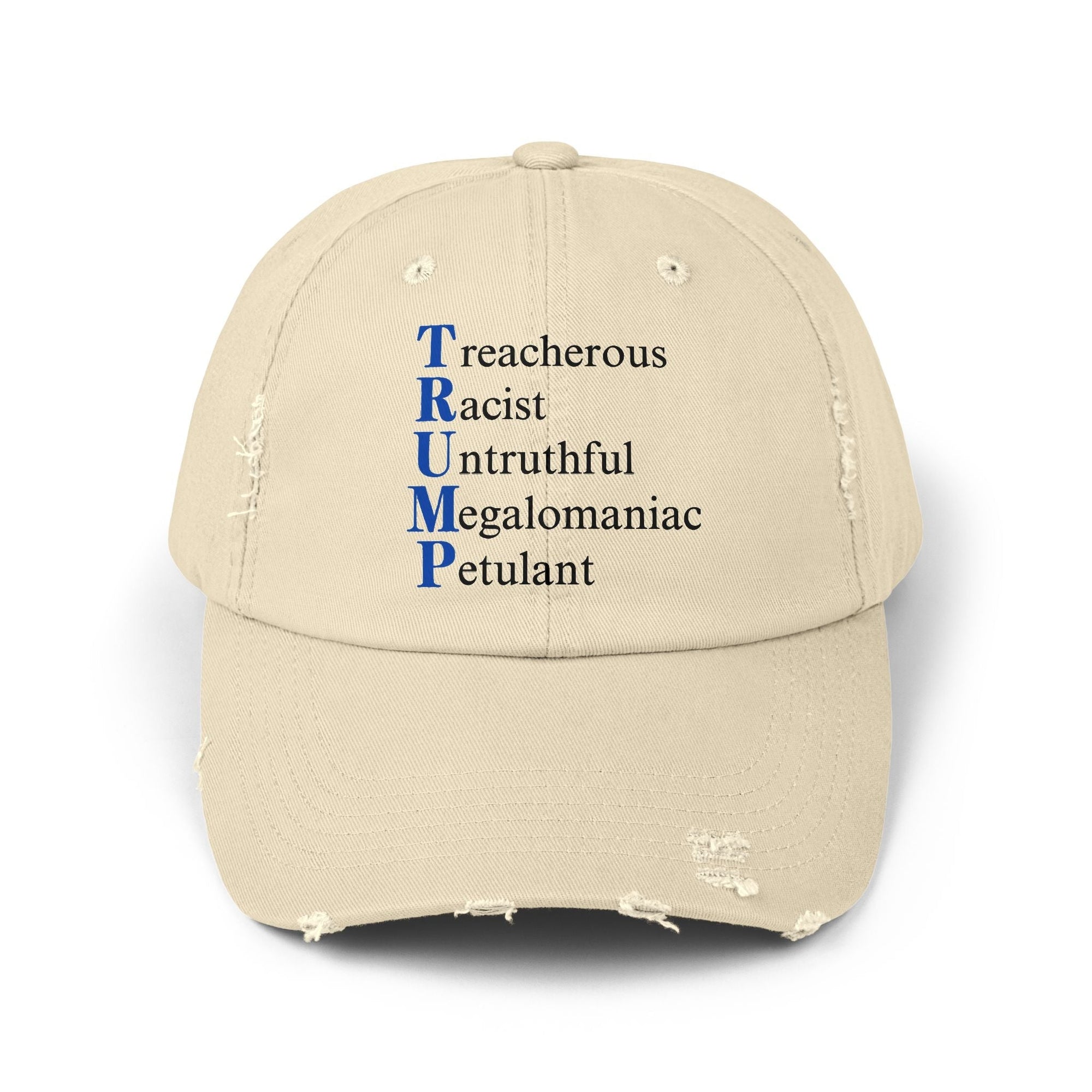 Unisex Distressed Cap - Anti - Trump Hat - Hats, Baseball & Trucker - EpiAl's Shop