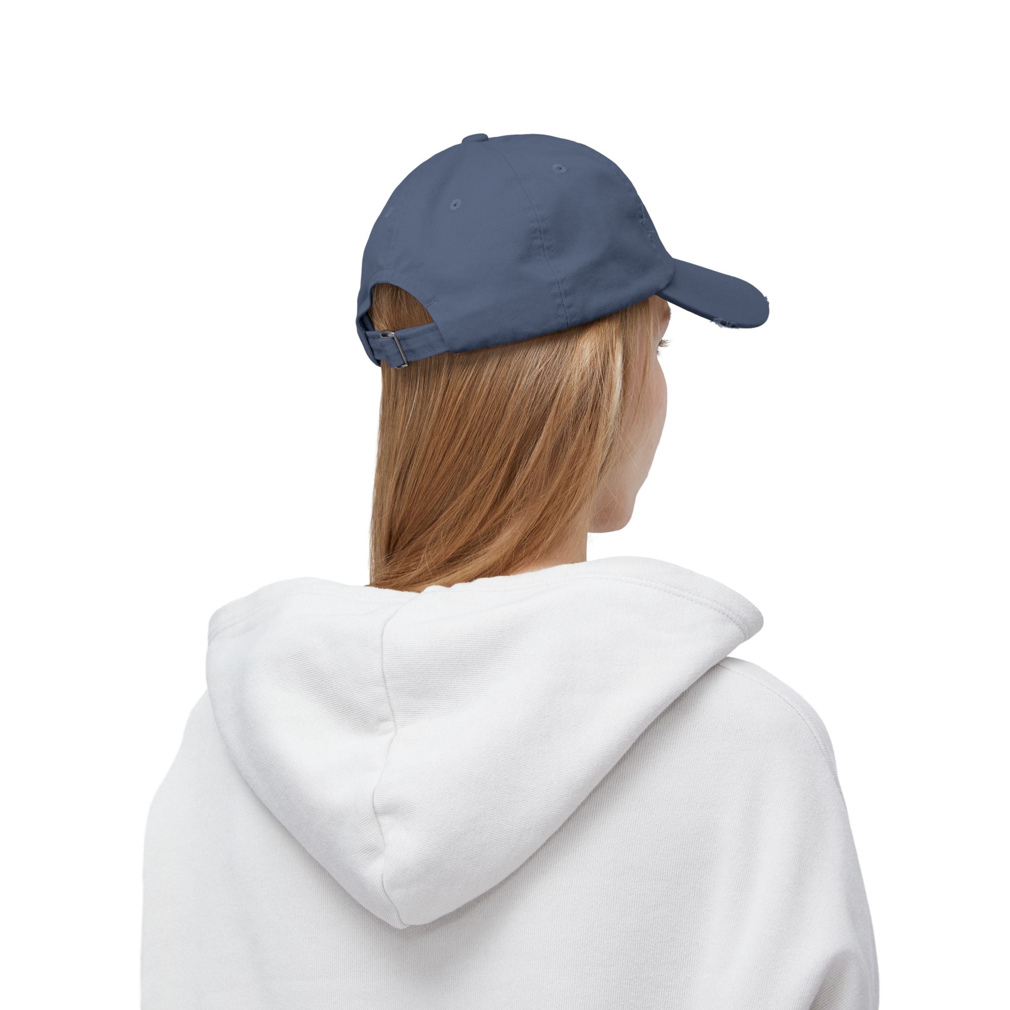 Unisex Distressed Cap - 'Graceful as a Cat' Fun Cat Lover Hat - Hats, Baseball & Trucker - EpiAl's Shop