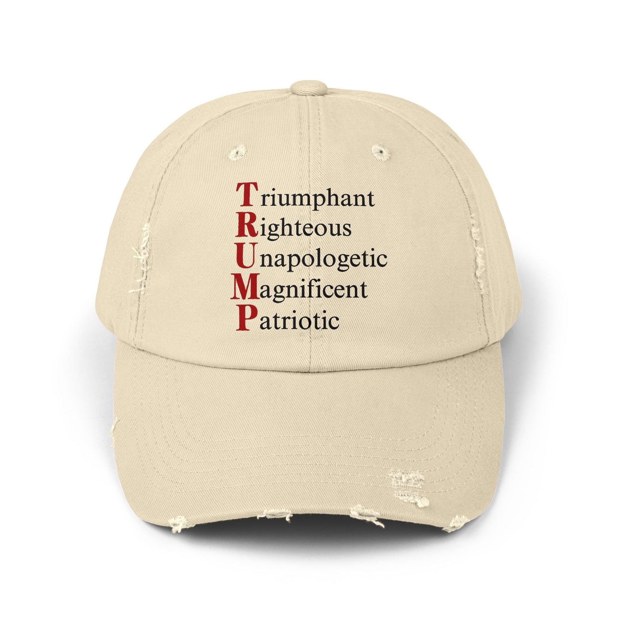Unisex Distressed Cap - Trump Patriotic Hat - Hats, Baseball & Trucker - EpiAl's Shop