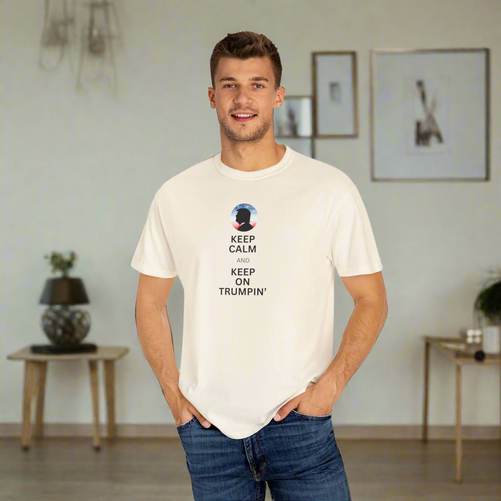 Unisex Garment - Dyed T-shirt - Keep Calm and Keep on Trumpin' - Clothing, T-shirts - EpiAl's Shop
