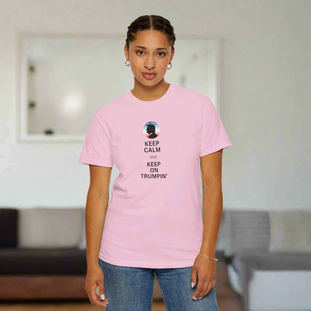 Unisex Garment - Dyed T-shirt - Keep Calm and Keep on Trumpin' - Clothing, T-shirts - EpiAl's Shop