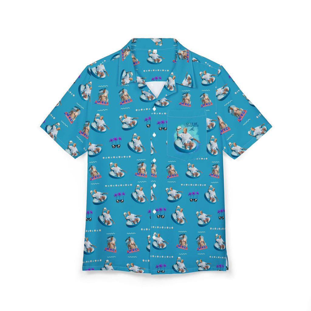 Unisex Hawaiian - style Button Shirt - American Gulf Design - Clothing, Hawaiian Style Shirts - EpiAl's Shop