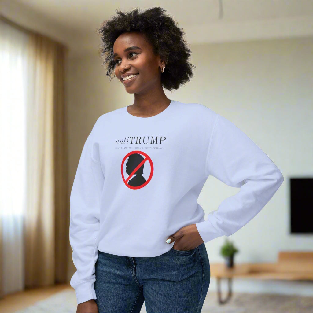 Unisex Lightweight Anti - Trump Crewneck Sweatshirt - Political Activism Wear - Clothing, Sweatshirts - EpiAl's Shop