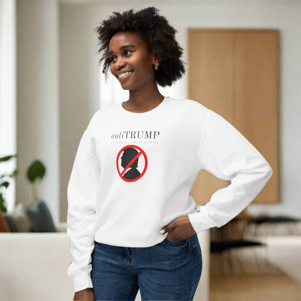 Unisex Lightweight Anti - Trump Crewneck Sweatshirt - Political Activism Wear - Clothing, Sweatshirts - EpiAl's Shop