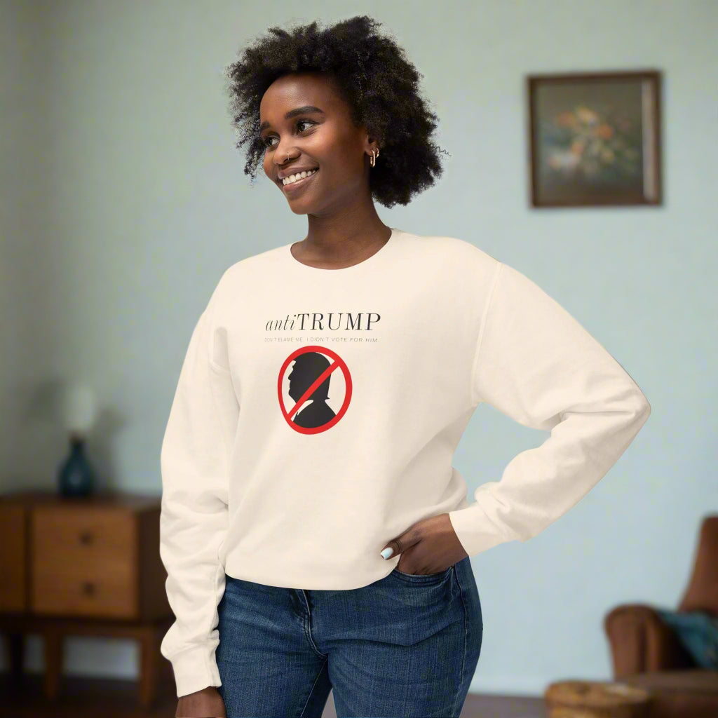 Unisex Lightweight Anti - Trump Crewneck Sweatshirt - Political Activism Wear - Clothing, Sweatshirts - EpiAl's Shop
