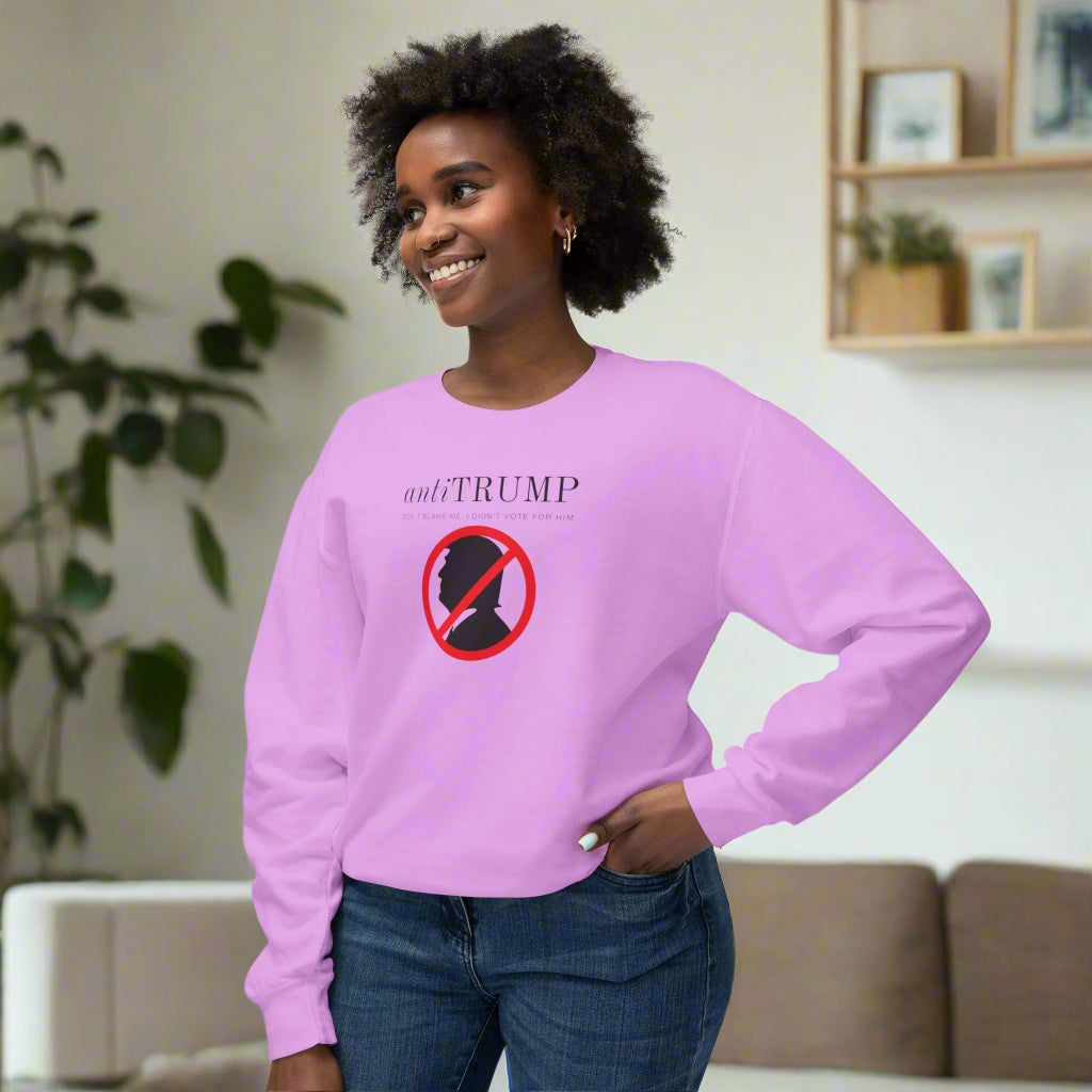 Unisex Lightweight Anti - Trump Crewneck Sweatshirt - Political Activism Wear - Clothing, Sweatshirts - EpiAl's Shop