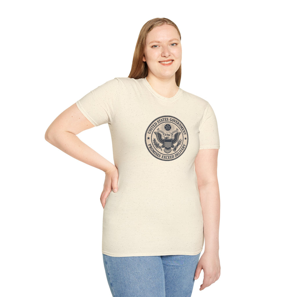United States Government Seal Tee | “Promises Exceed Delivery” Shirt - Clothing, Unisex, T-Shirts - EpiAl's Shop