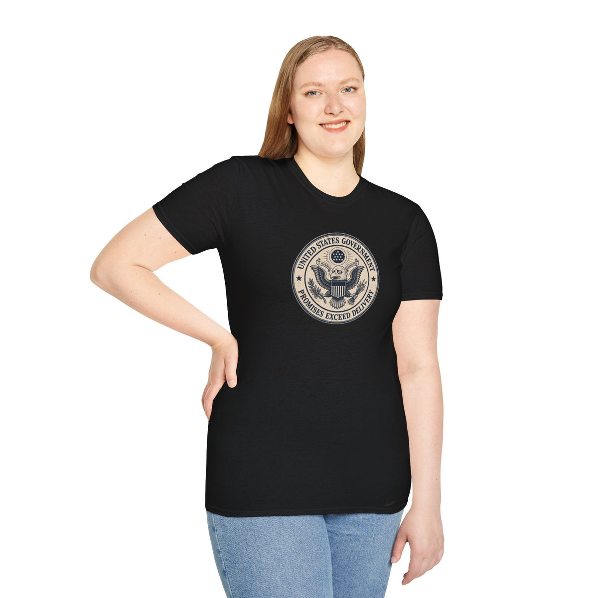 United States Government Seal Tee | “Promises Exceed Delivery” Shirt - Clothing, Unisex, T-Shirts - EpiAl's Shop