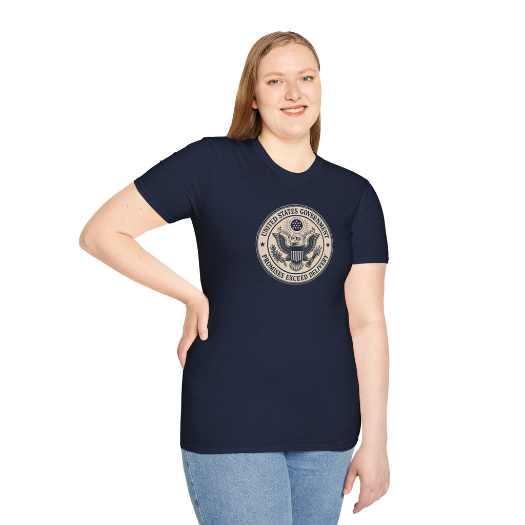 United States Government Seal Tee | “Promises Exceed Delivery” Shirt - Clothing, Unisex, T-Shirts - EpiAl's Shop