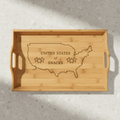 United States of Snacks Bamboo Serving Tray — Official Snack Territory Edition - Boards & Trays, Serving - EpiAl's Shop