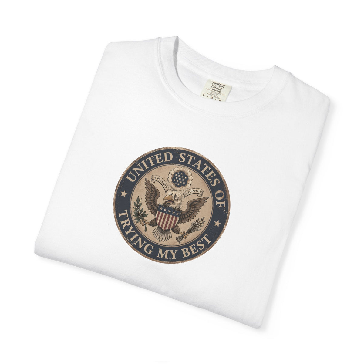 United States of Trying My Best Garment-Dyed T-Shirt - Clothing, Unisex, T-Shirts - EpiAl's Shop