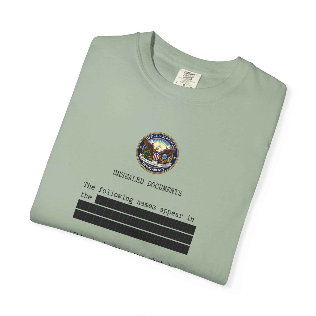 Unsealed Documents Unisex T-Shirt – Redacted Political Satire Tee - Clothing, Women, T-Shirts - EpiAl's Shop