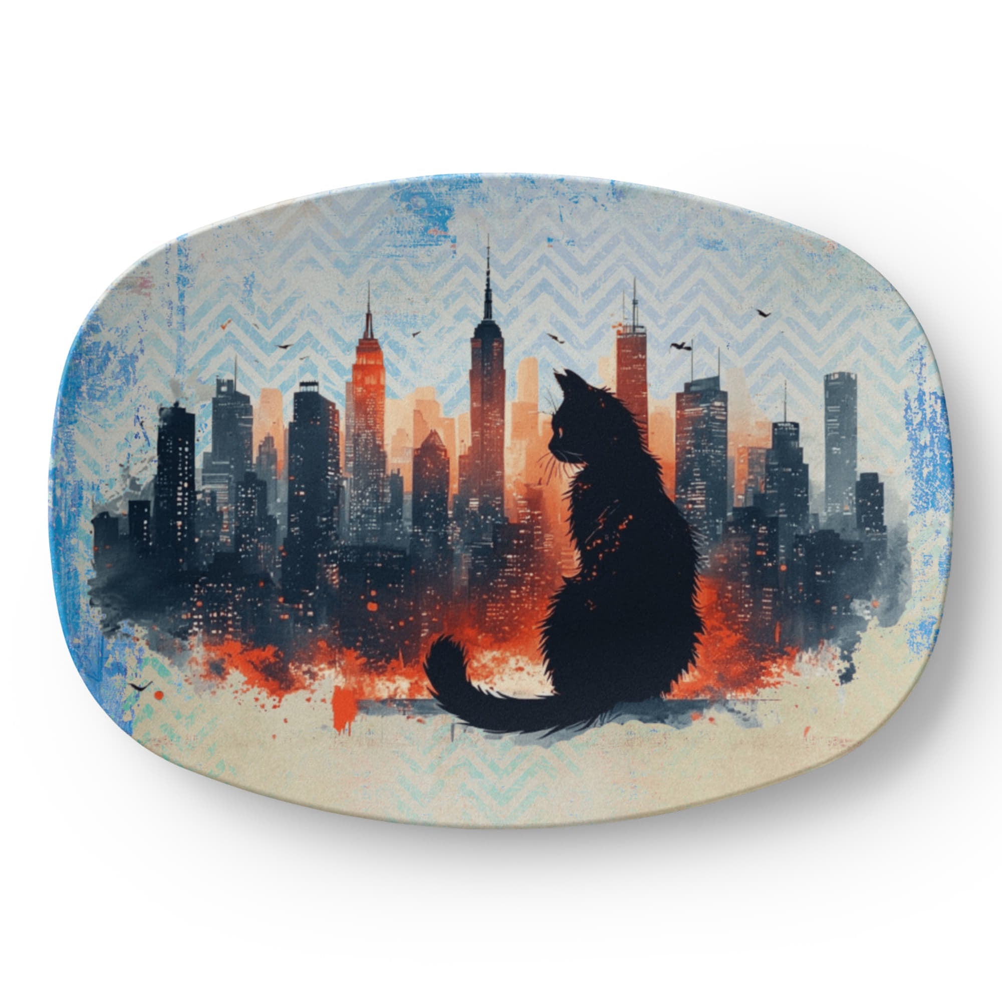 Urban Cat Collectible Platter - Decor, Kitchen & Dining, Serving Platters - EpiAl's Shop