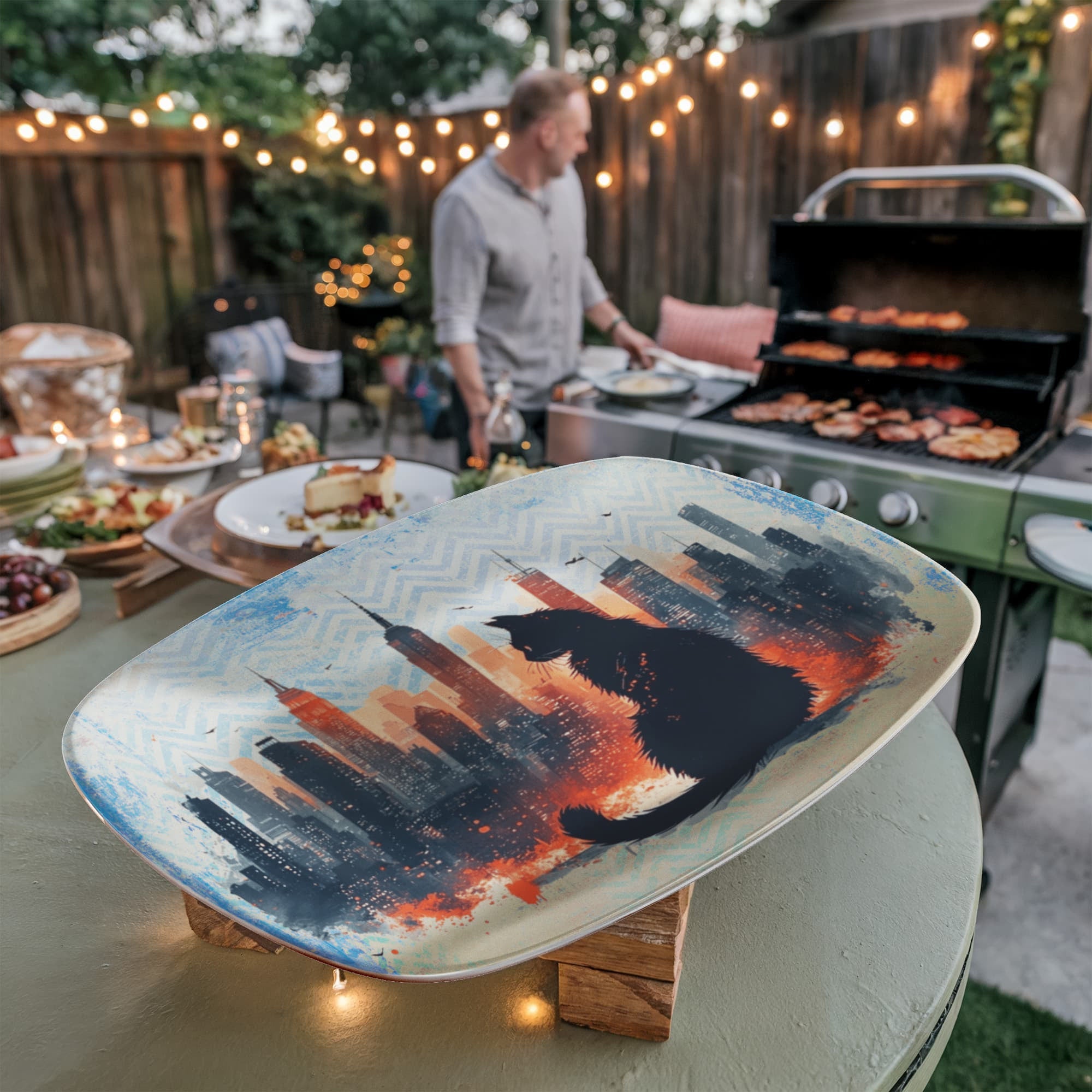 Urban Cat Collectible Platter - Decor, Kitchen & Dining, Serving Platters - EpiAl's Shop