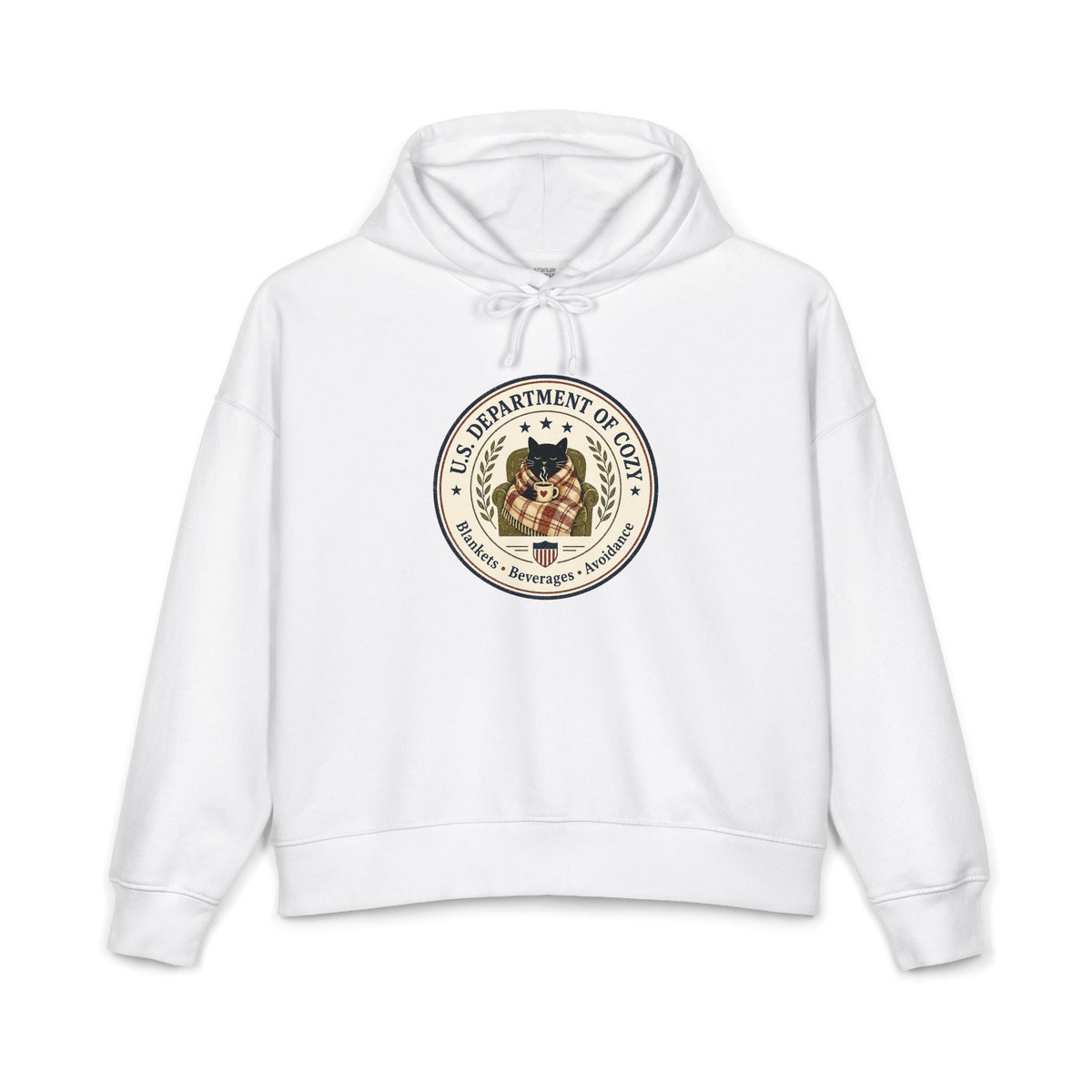 U.S. Department of Cozy Organic Hoodie | Funny Cat Government Parody Sweatshirt - Clothing, Unisex, Hoodies - EpiAl's Shop