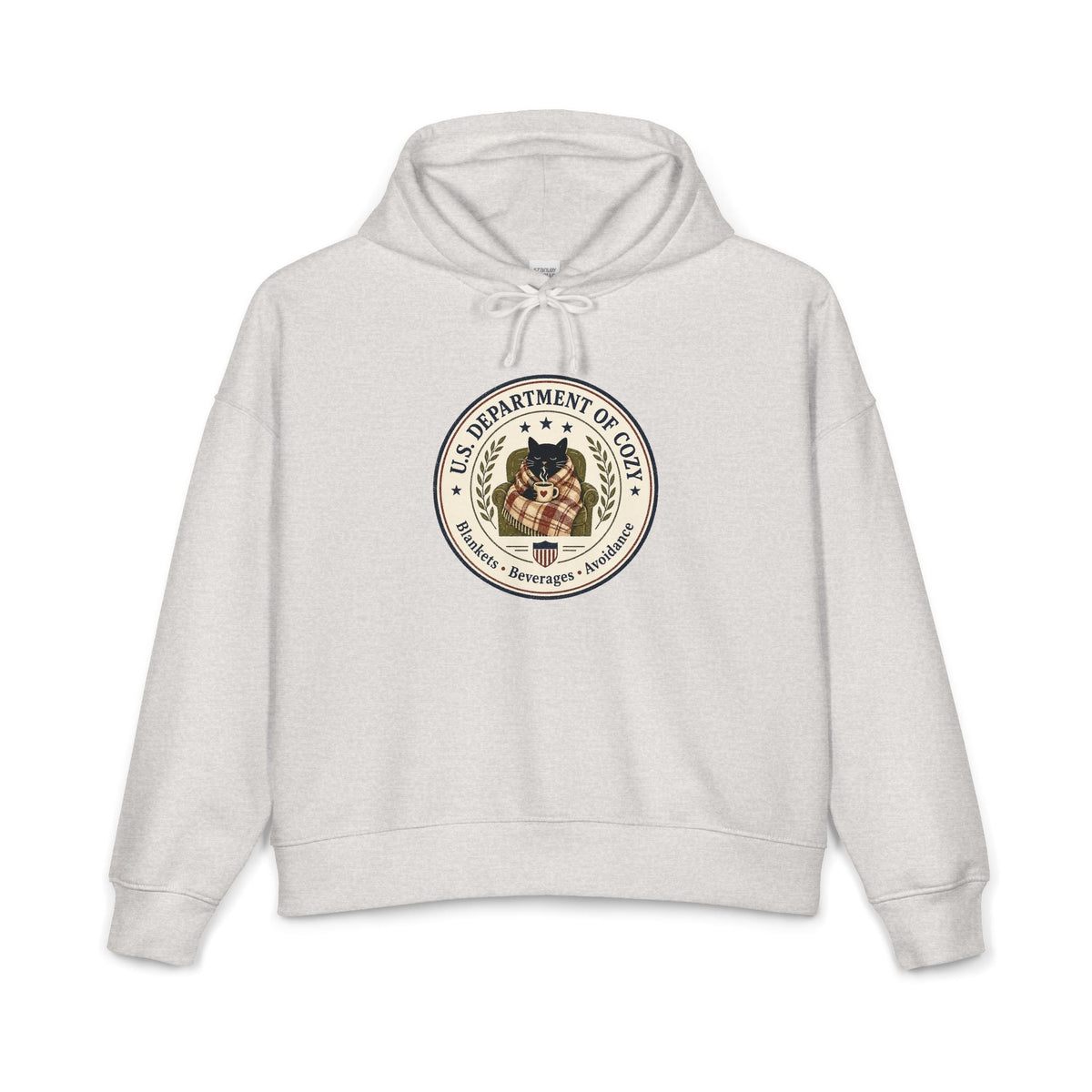 U.S. Department of Cozy Organic Hoodie | Funny Cat Government Parody Sweatshirt - Clothing, Unisex, Hoodies - EpiAl's Shop