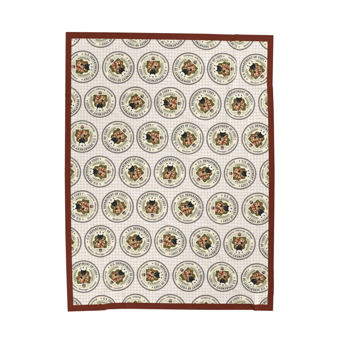 U.S. Department of Cozy Plush Blanket | Funny Cat Throw Blanket - Decor, Blankets, Throw - EpiAl's Shop