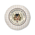 U.S. Department of Cozy Round Floor Pillow | Cozy Cat Gingham Cushion - Decor, Pillows, Floor - EpiAl's Shop