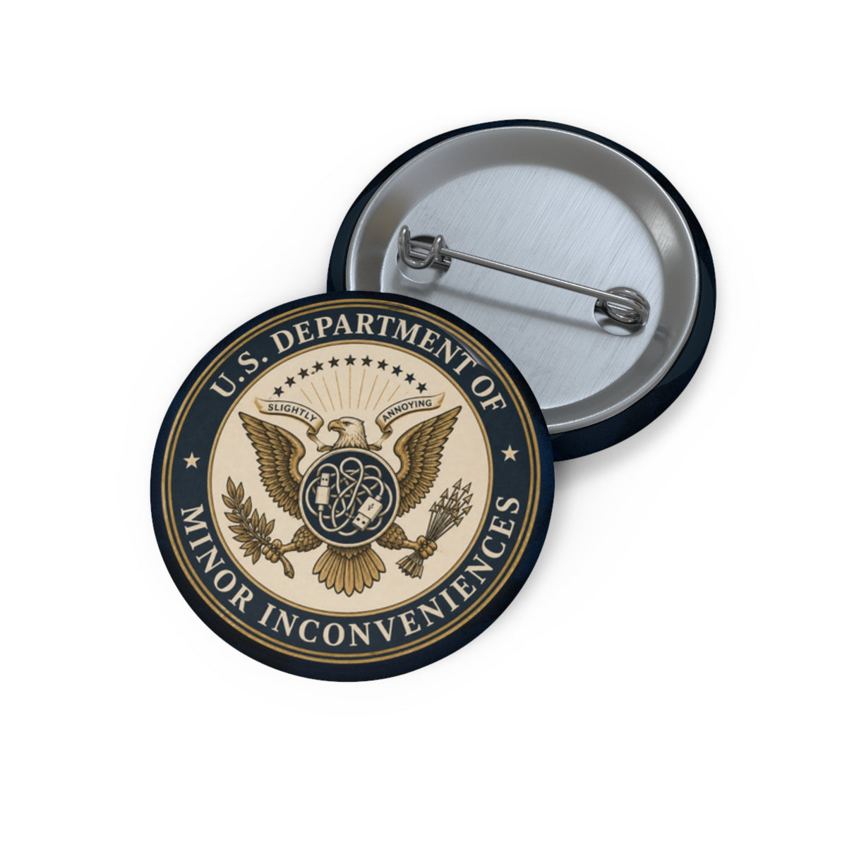 U.S. Department of Minor Inconveniences Pinback Button - Buttons, Pinback - EpiAl's Shop