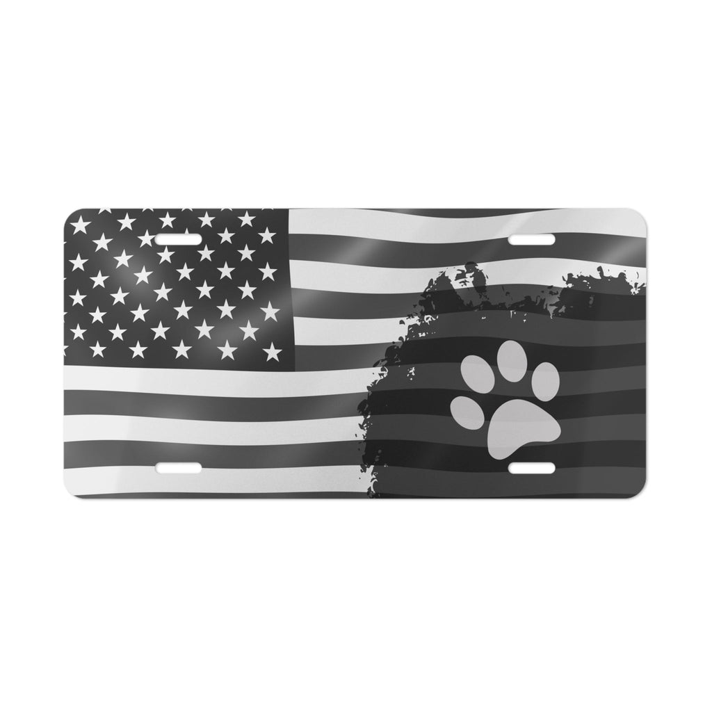 US Flag Paw Vanity Plate - Accessories - Epileptic Al’s Shop